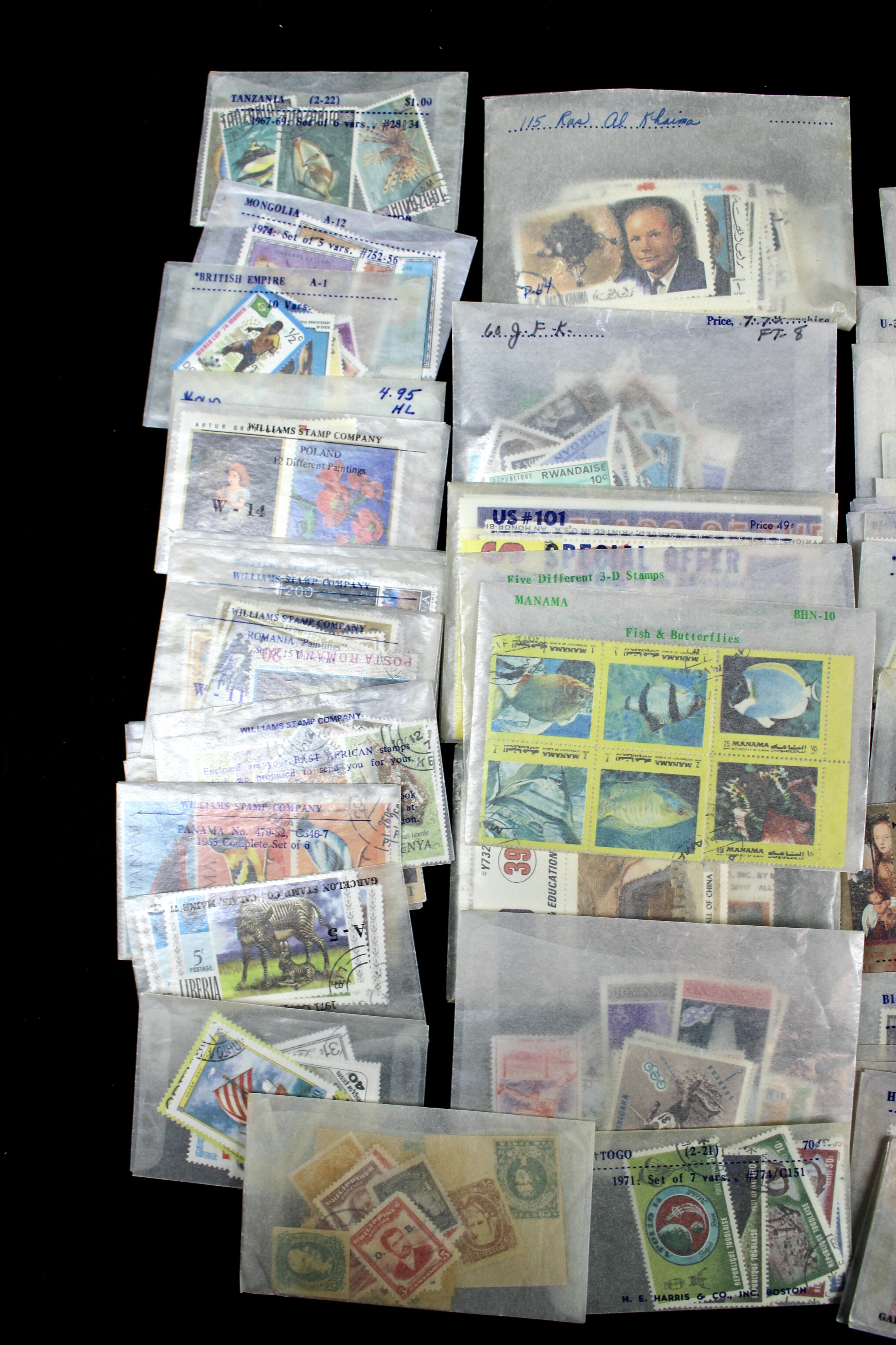 Over Sixteen Pounds of Foreign Postage Stamps