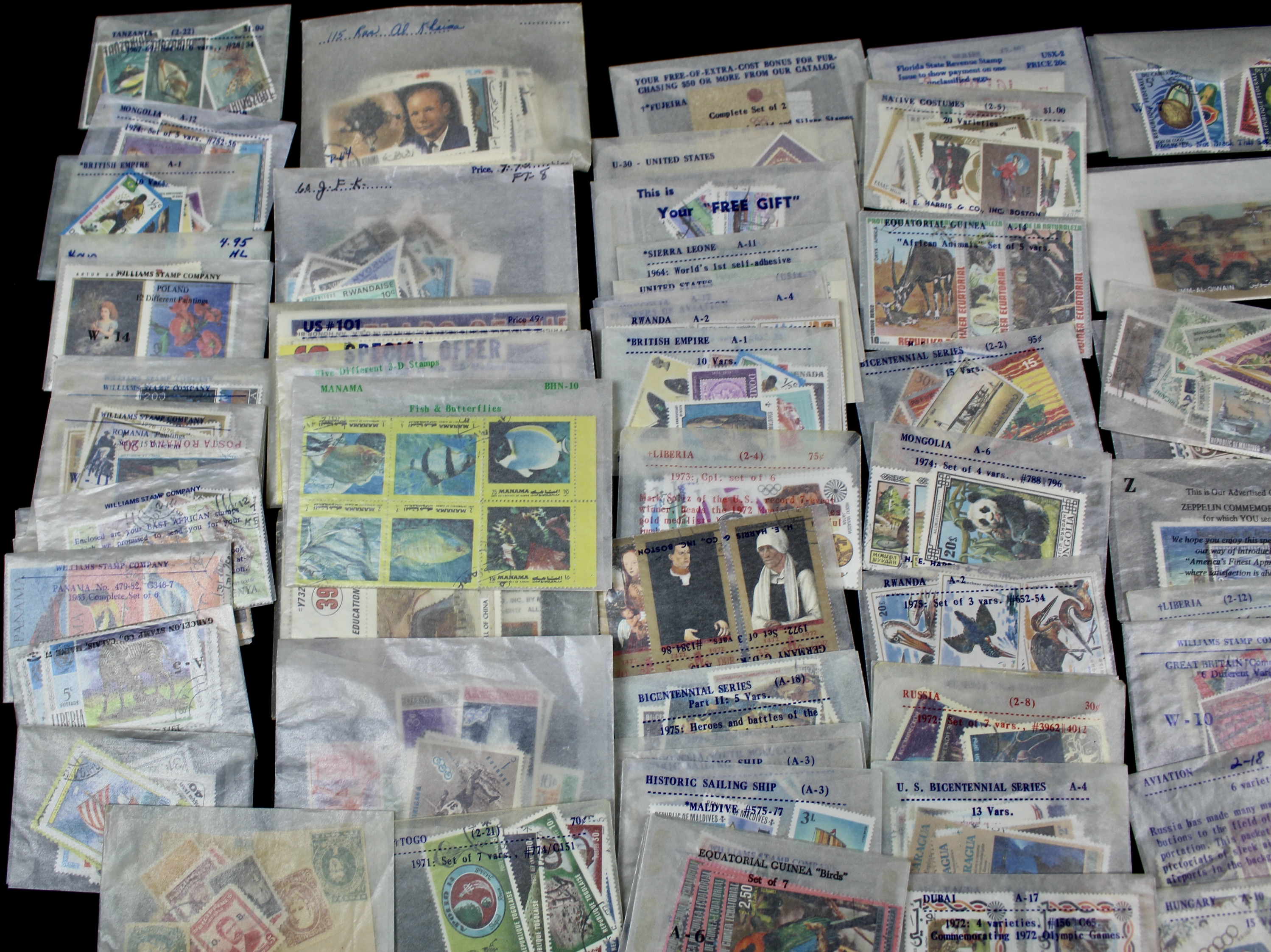 Over Sixteen Pounds of Foreign Postage Stamps