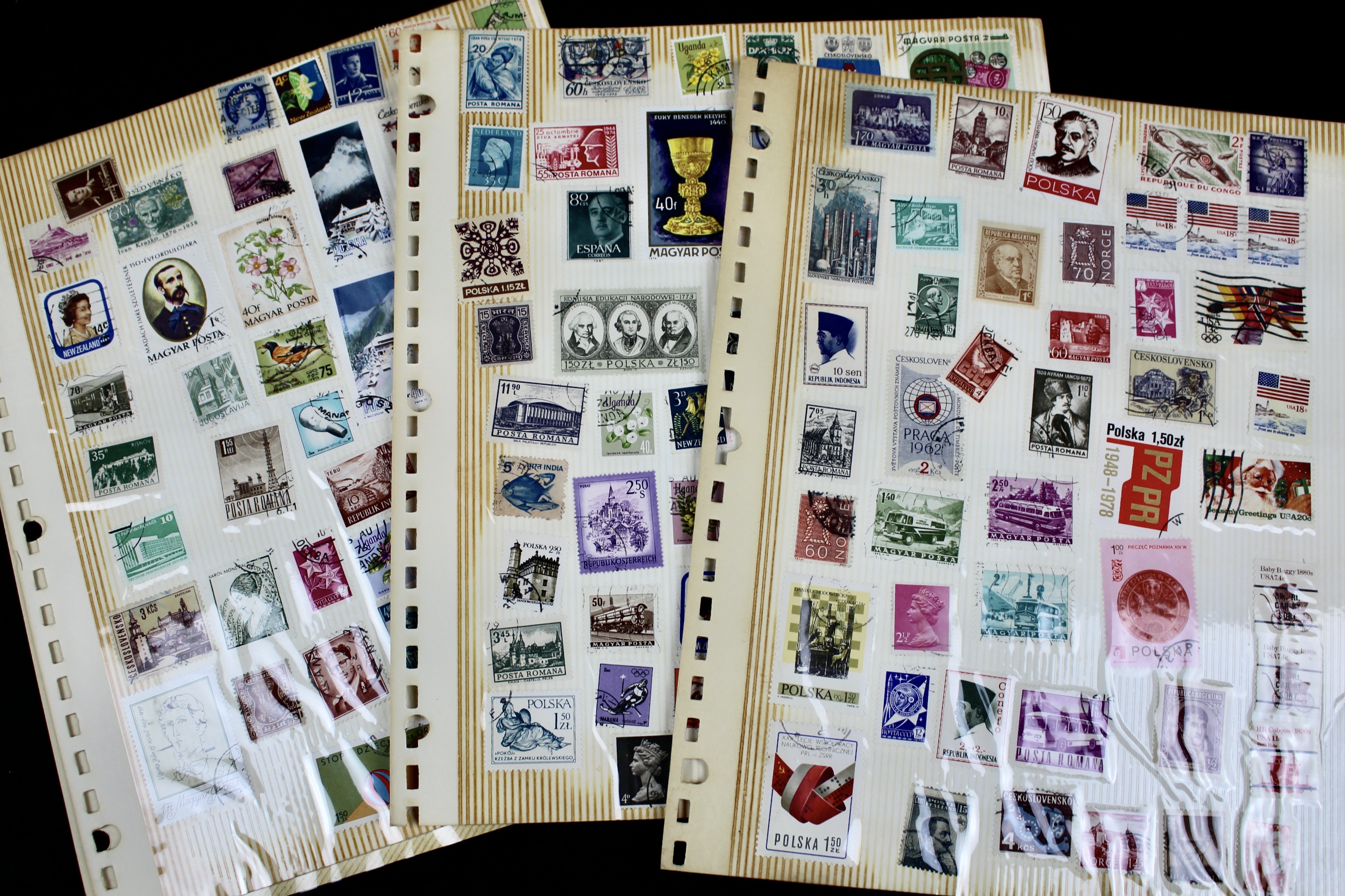 Over Sixteen Pounds of Foreign Postage Stamps