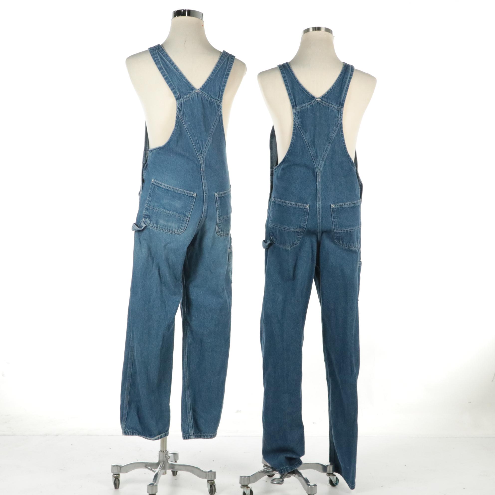 Men's Carhartt R07 and R08 Unlined Denim Overalls
