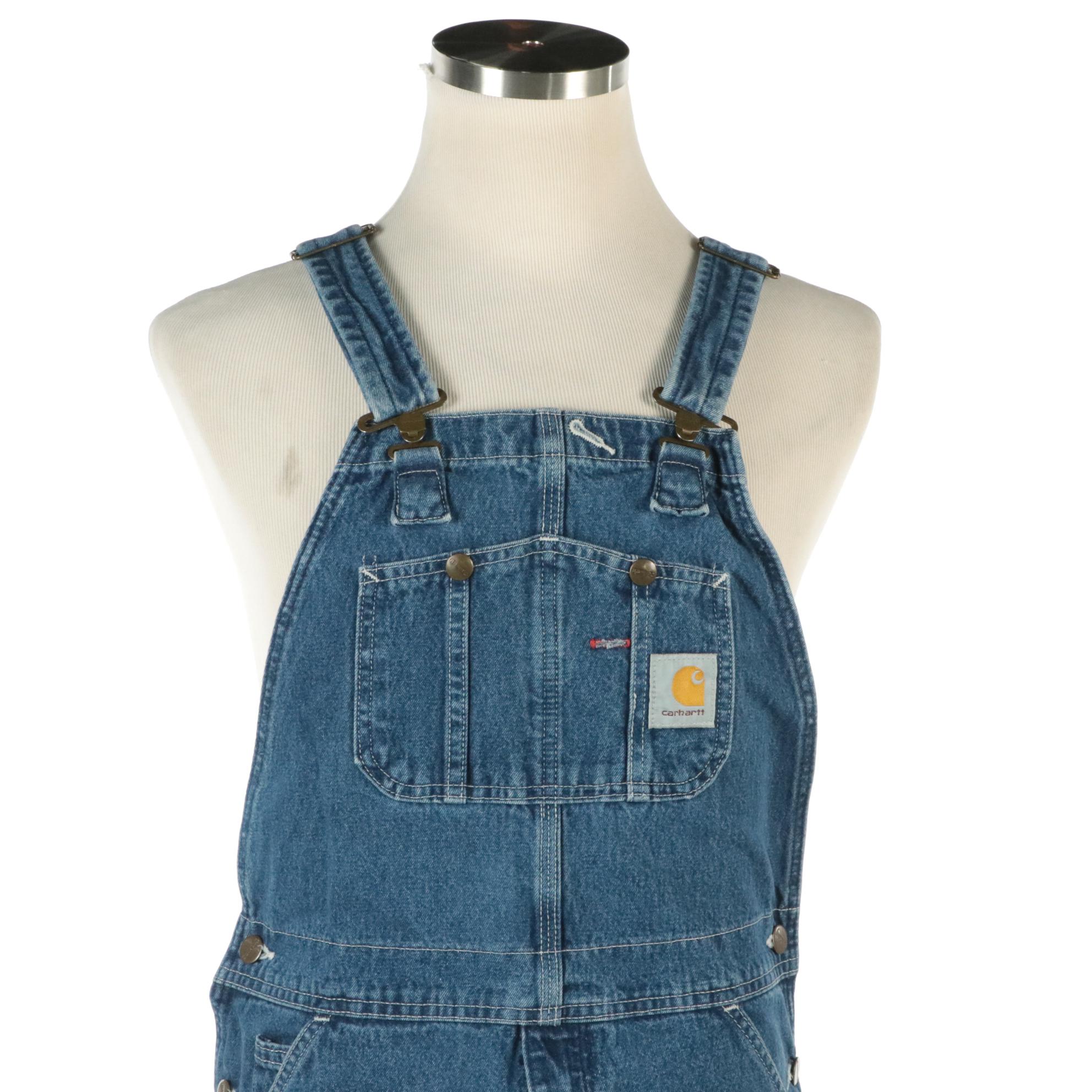 Men's Carhartt R07 and R08 Unlined Denim Overalls