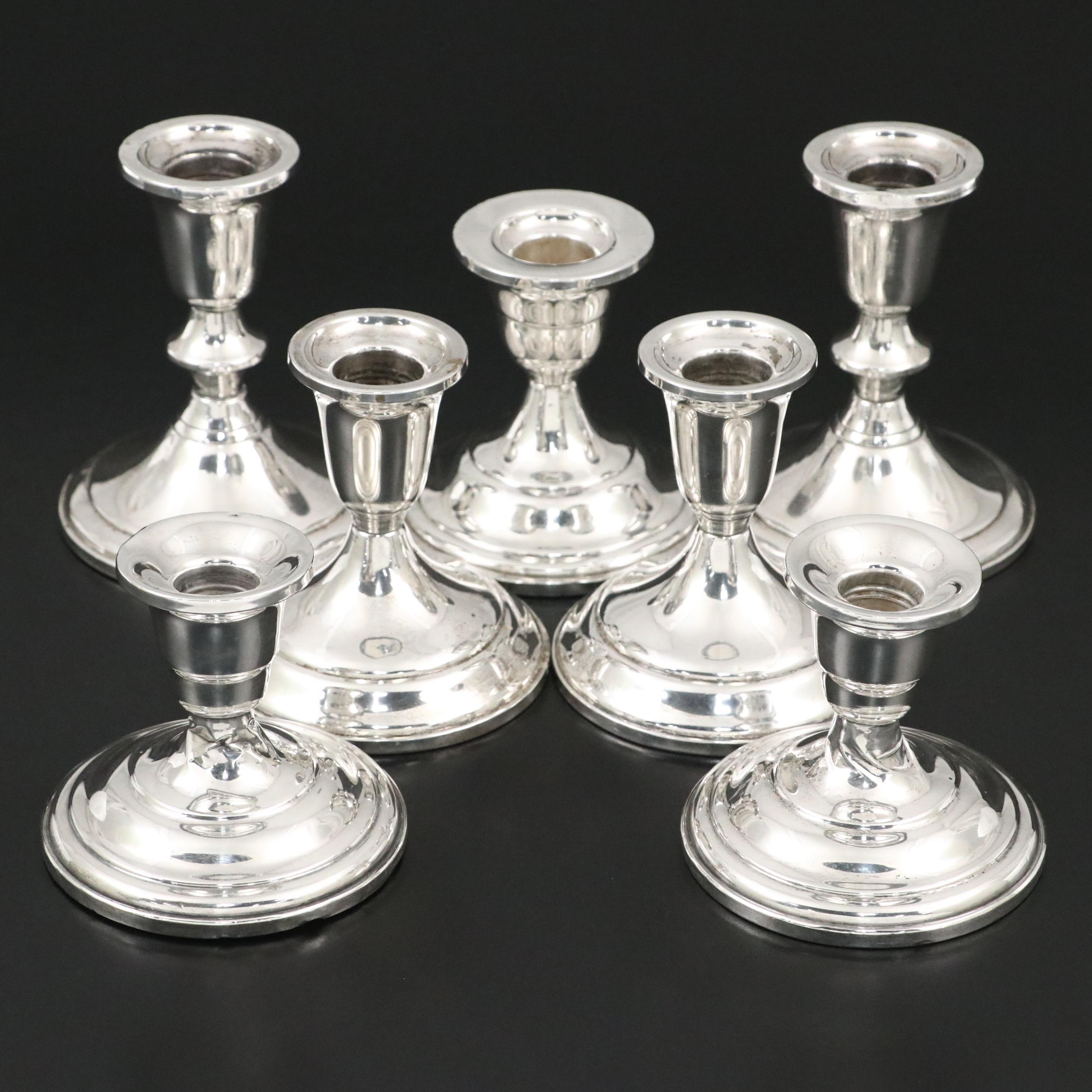 Towle, Revere and Fisher Sterling Silver Candlesticks