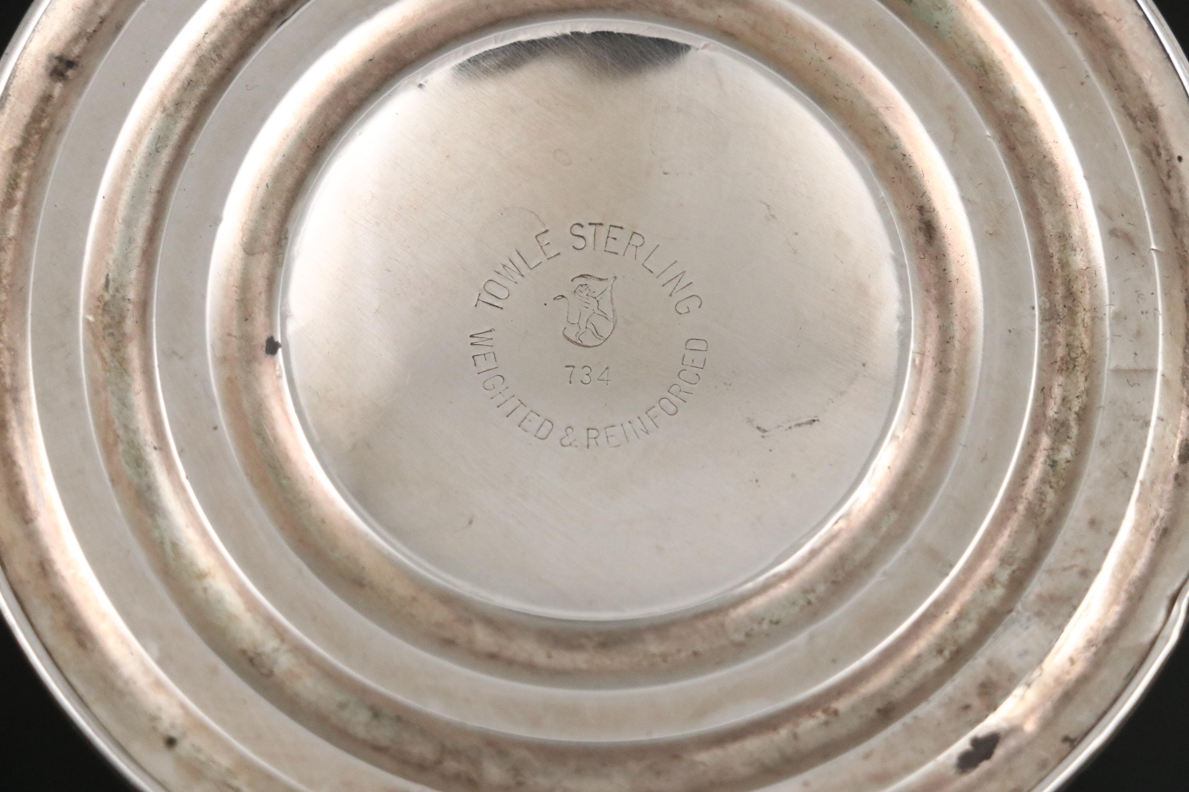 Towle, Revere and Fisher Sterling Silver Candlesticks