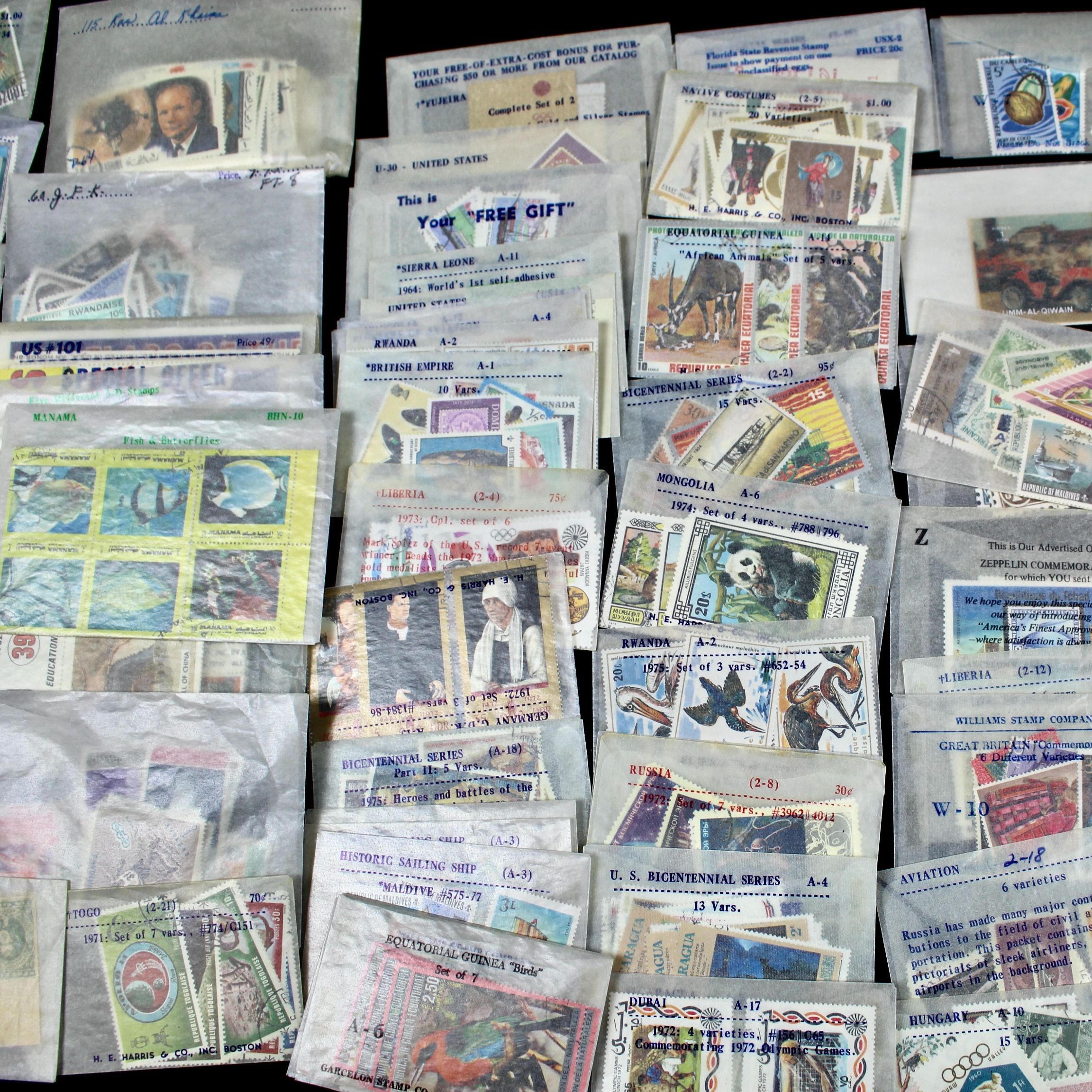 Over Sixteen Pounds of Foreign Postage Stamps