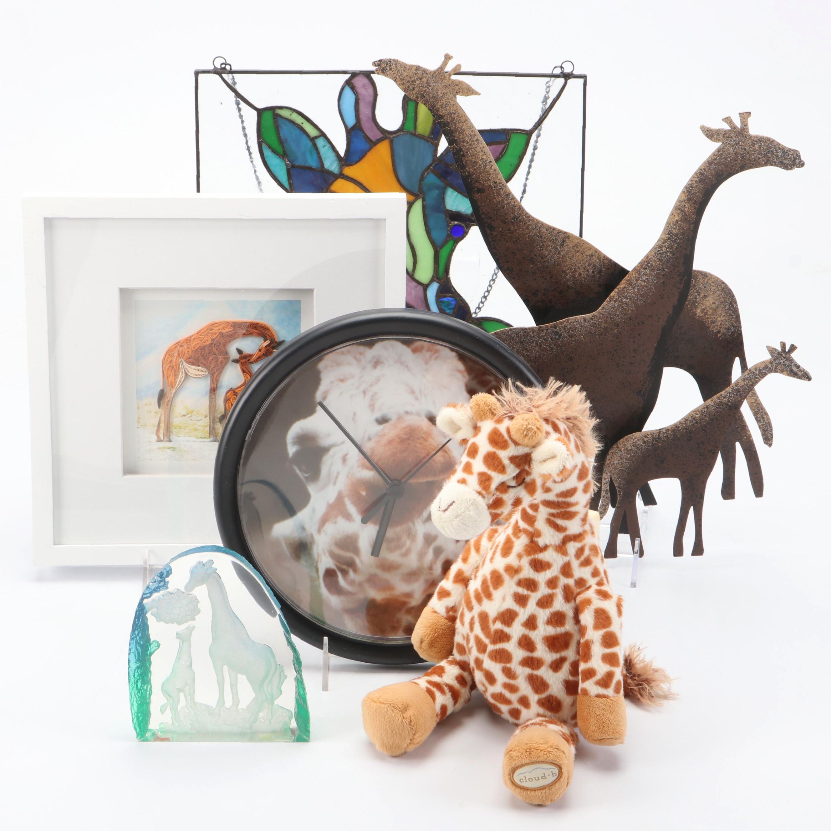 Cloud B "Gentle Giraffe" Soothing Sound Machine Plush with Other Giraffe Décor