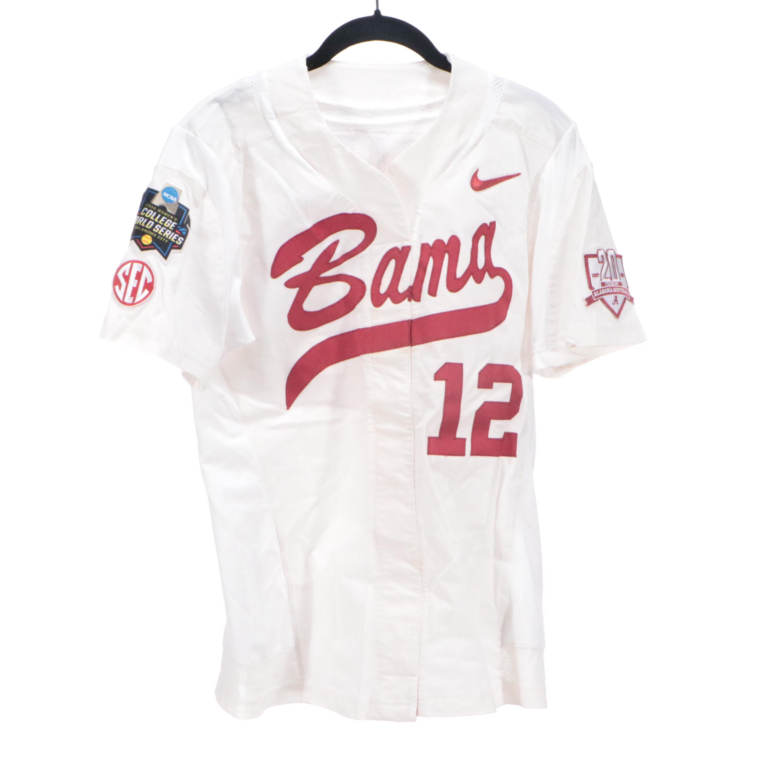 Kallie Case Signed and Game Worn University of Alabama Nike Softball Jersey