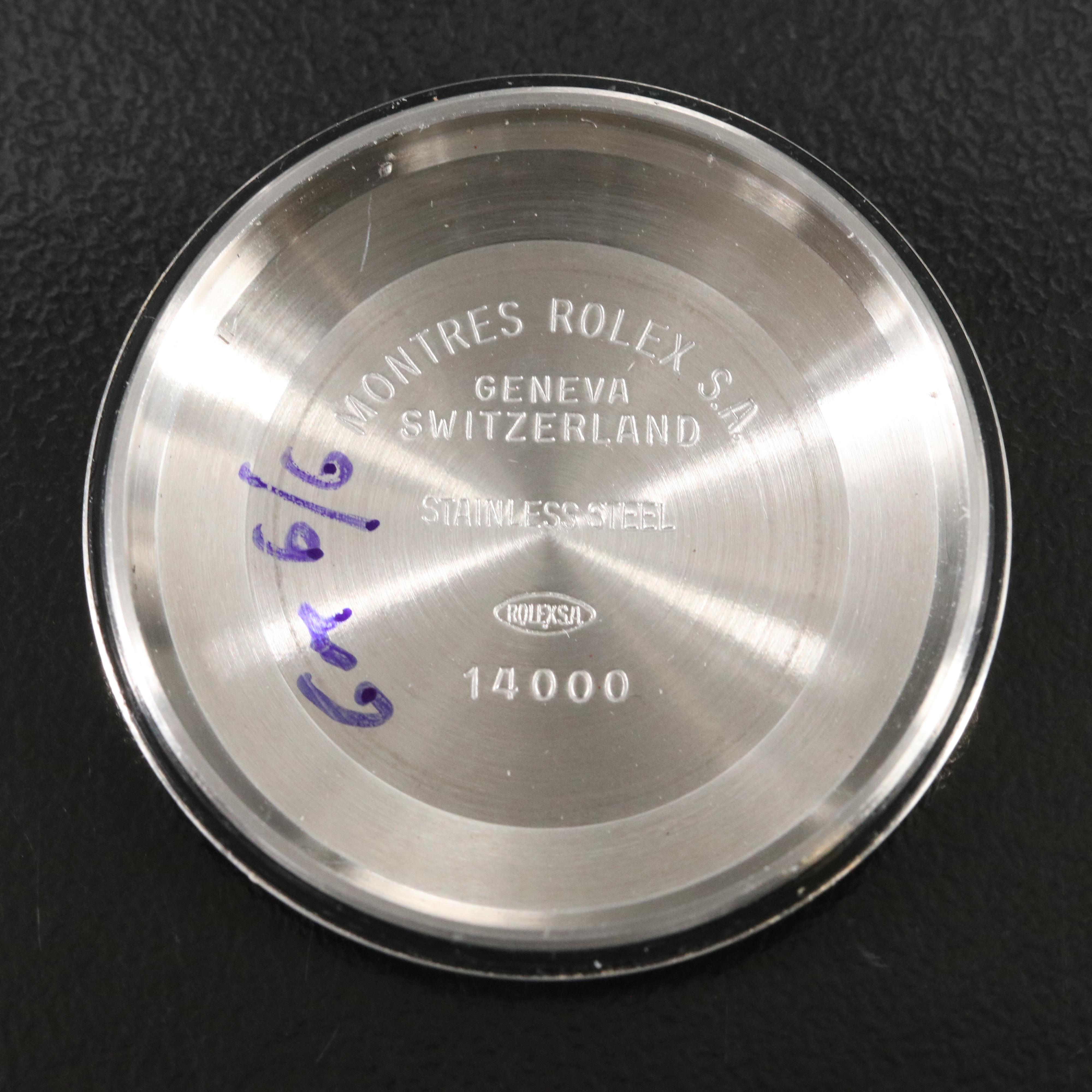 Rolex Air-King 14000 White Dial 34mm Steel Automatic Watch