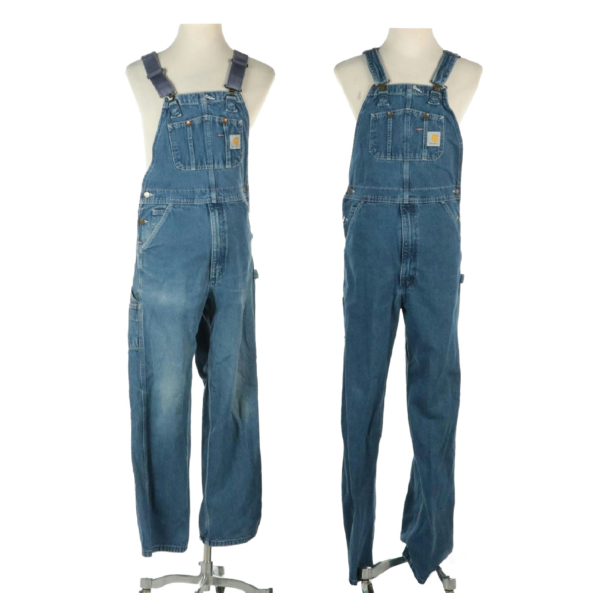Men's Carhartt R07 and R08 Unlined Denim Overalls