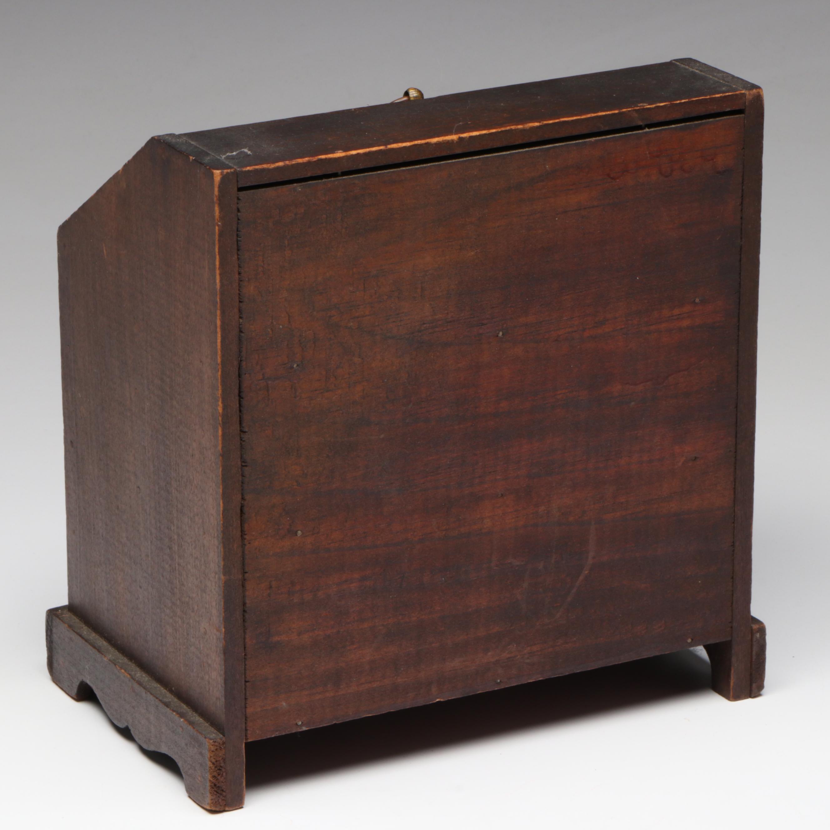 Antique Miniature Secretary Desk, Late 19th Century