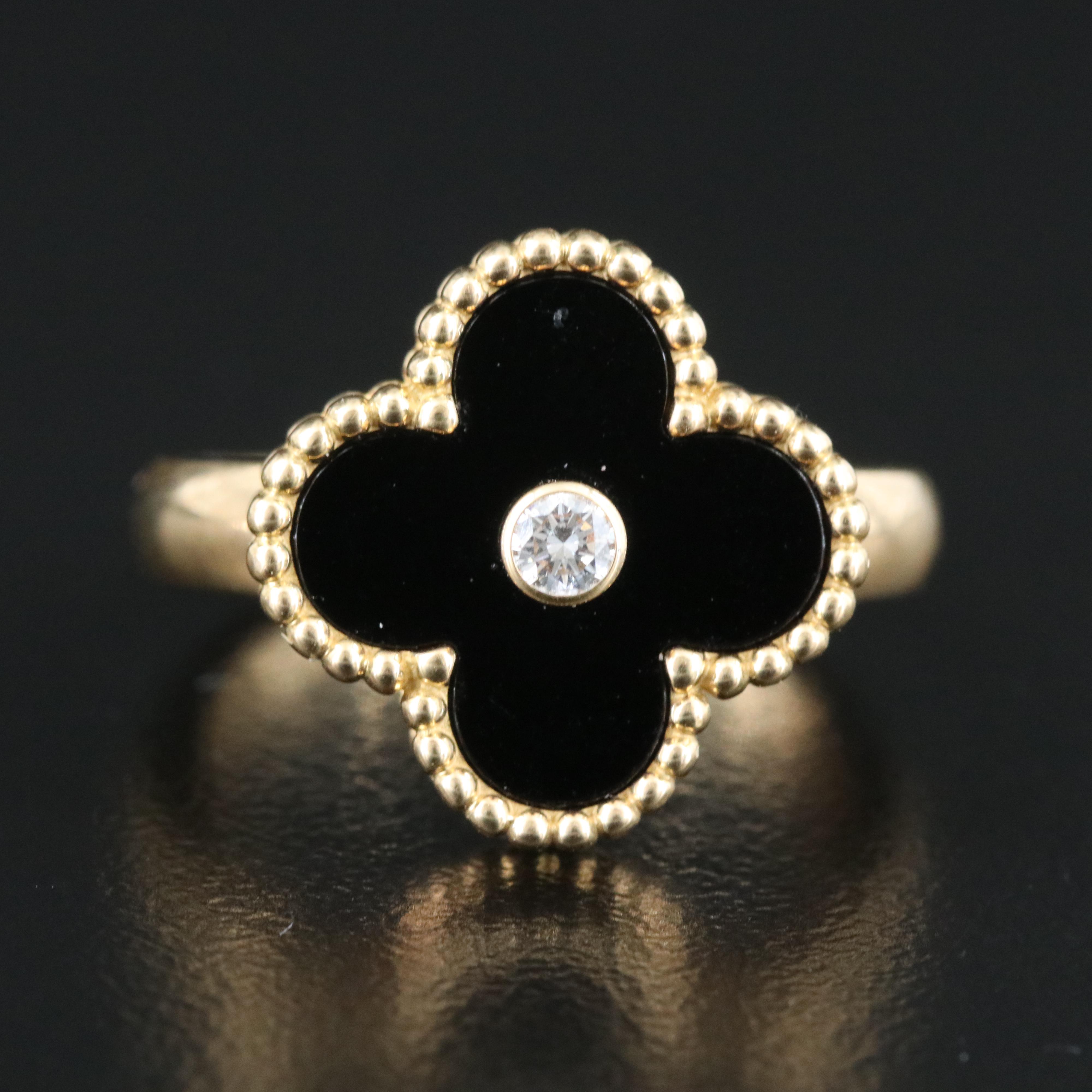 Van Cleef & Arpels Vintage Alhambra 18K Ring