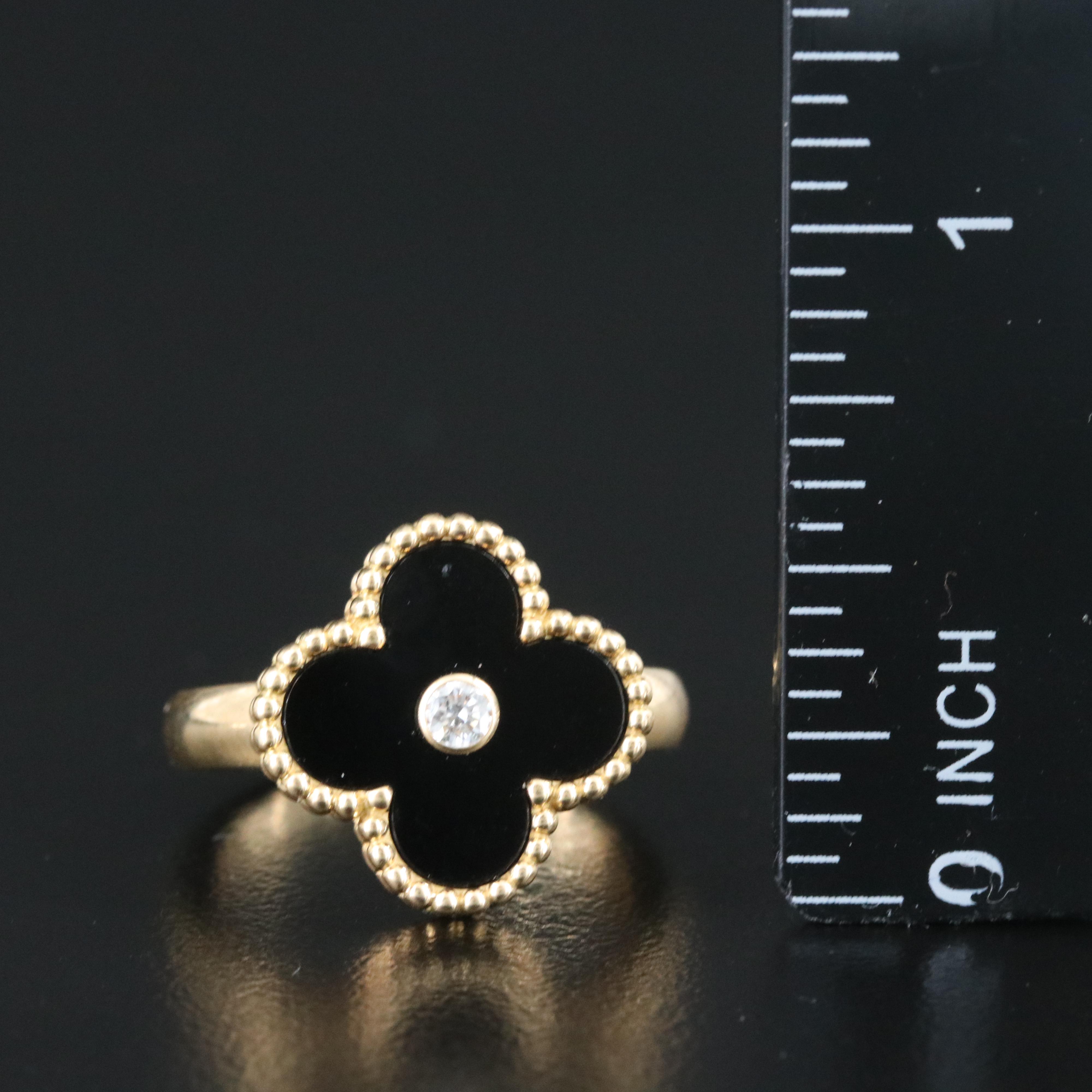 Van Cleef & Arpels Vintage Alhambra 18K Ring
