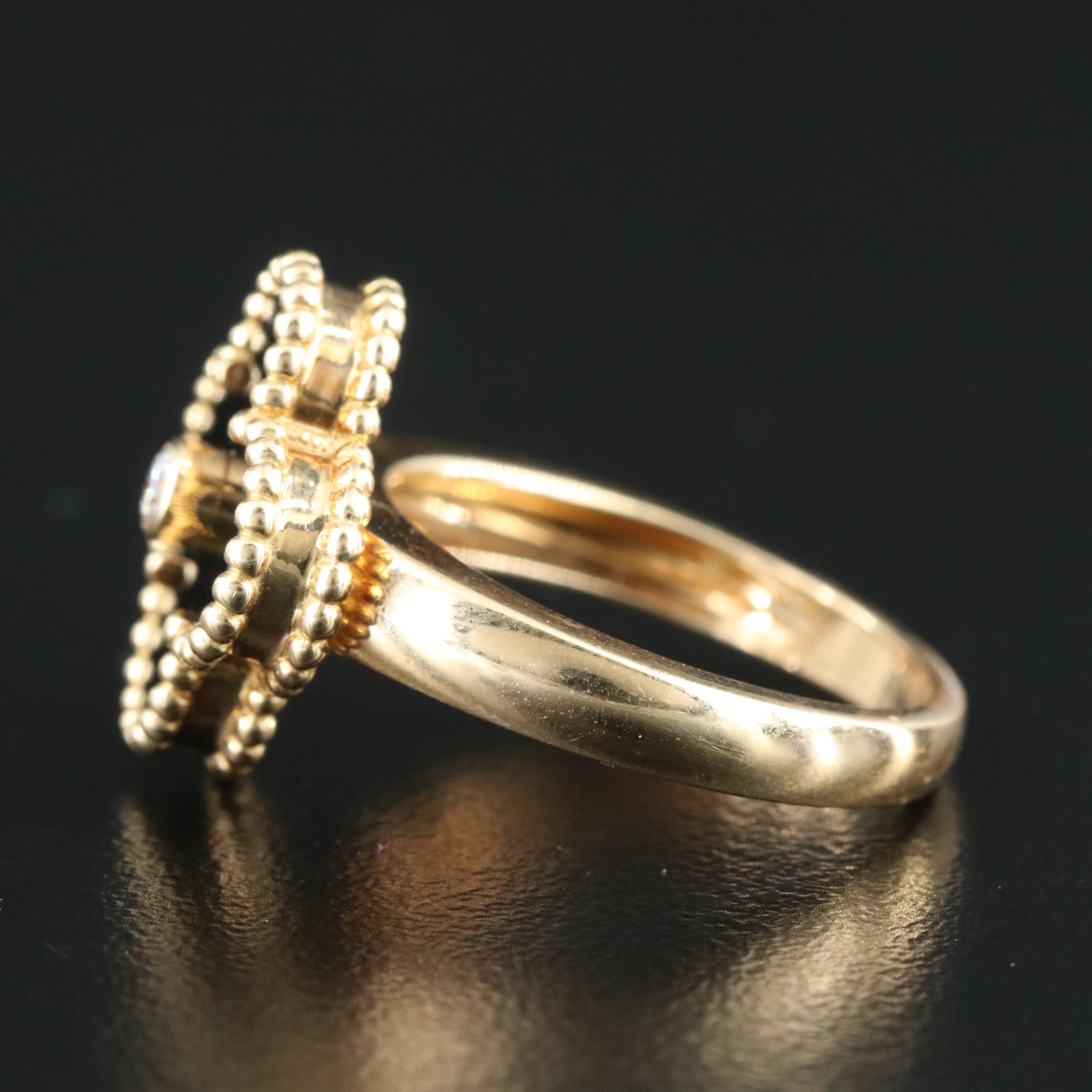 Van Cleef & Arpels Vintage Alhambra 18K Ring