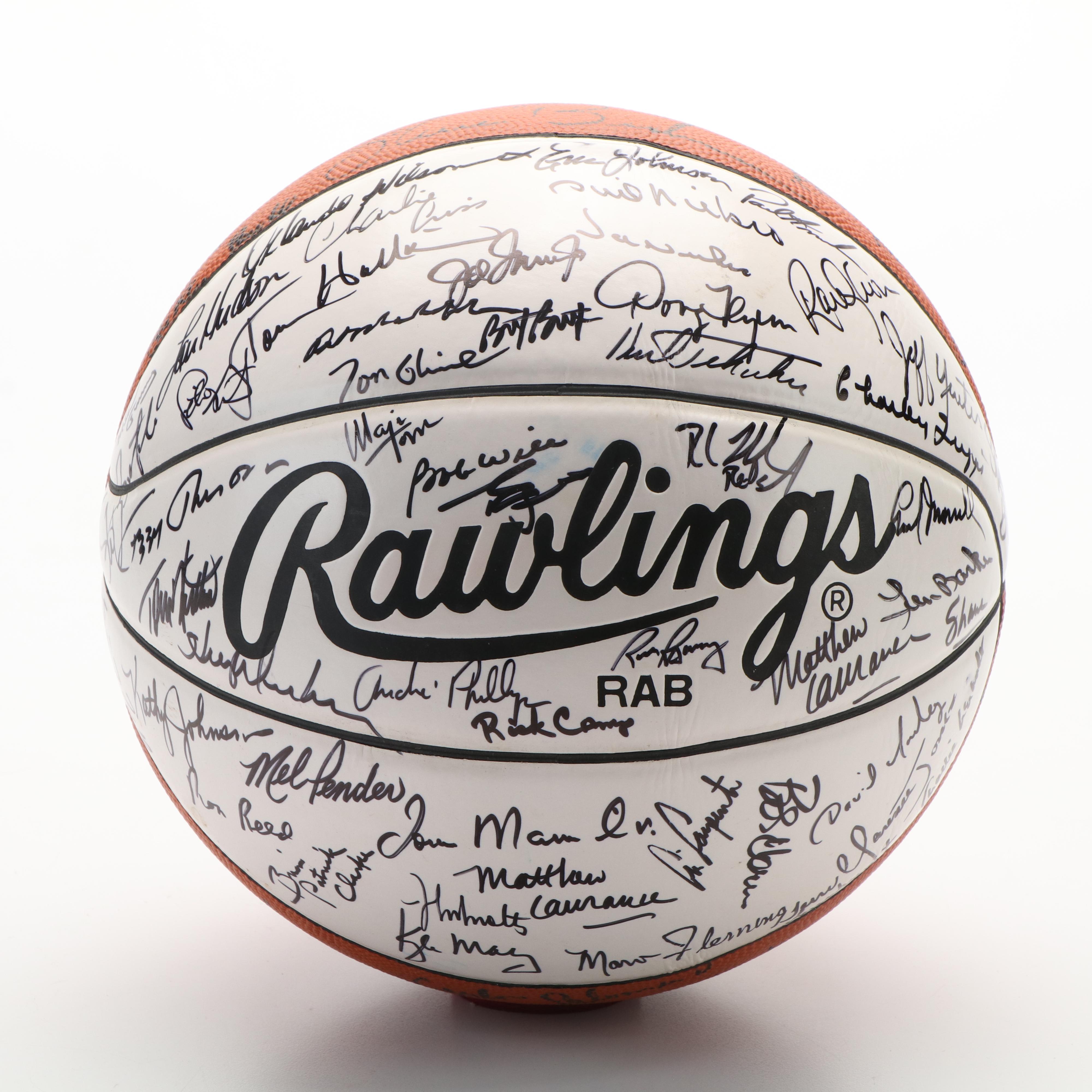 1993 Egelston Celebrity Classic Signed Basketball Featuring Tom Glavine and More