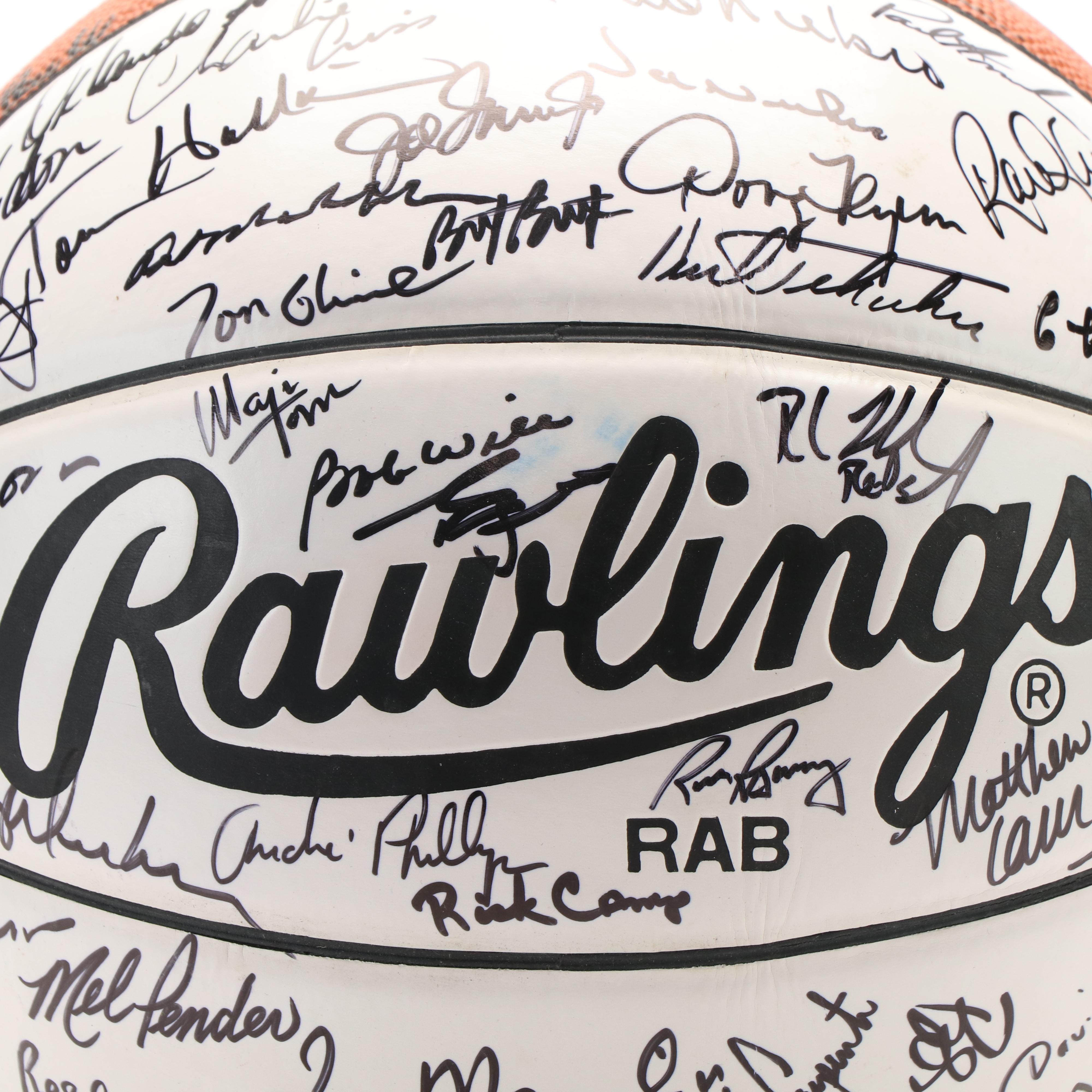 1993 Egelston Celebrity Classic Signed Basketball Featuring Tom Glavine and More