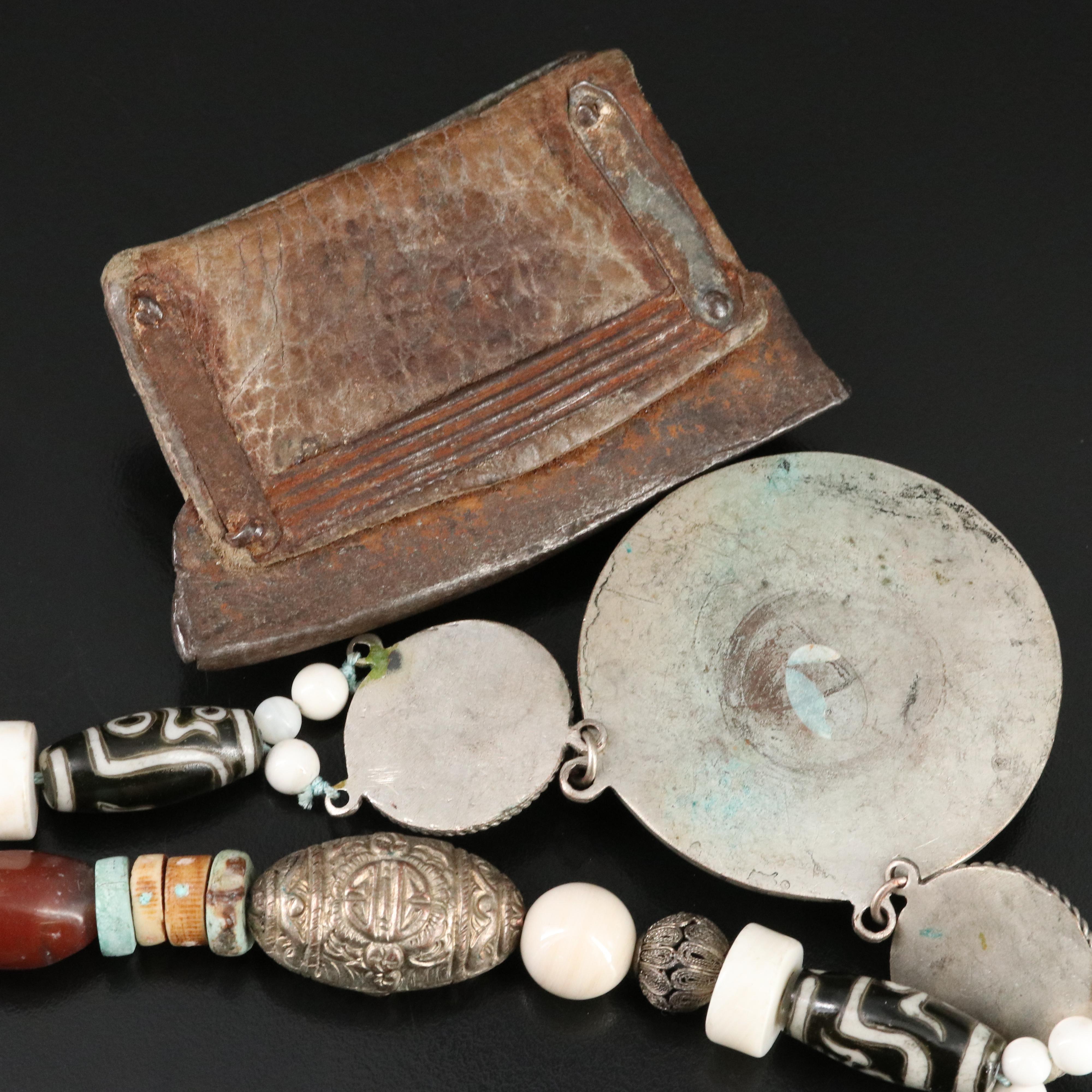 Turquoise and Coral Featured in Necklace and Coin Purse Selection