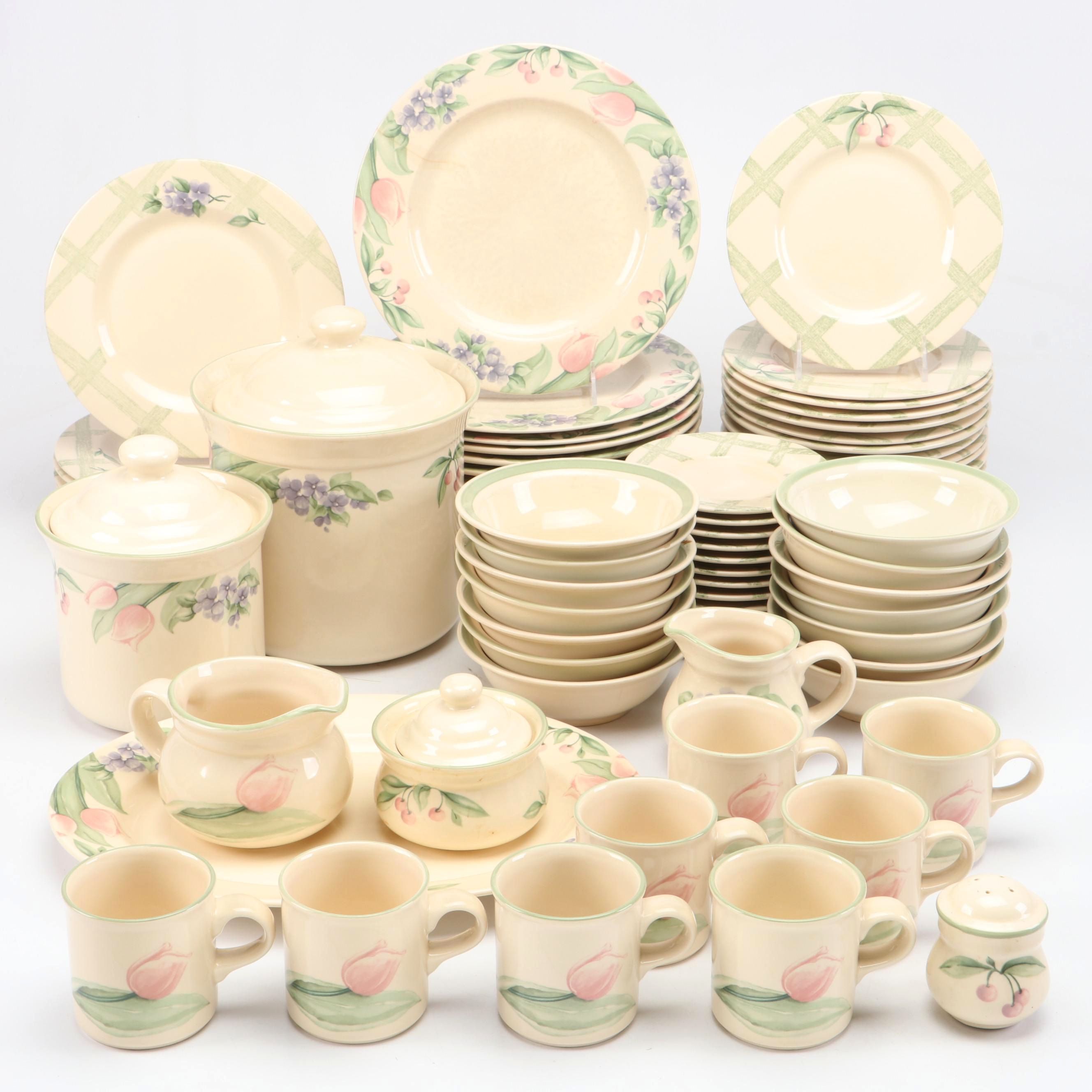 Pfaltzgraff "Garden Party" Ceramic Dinner Plates, Salad Plates and More