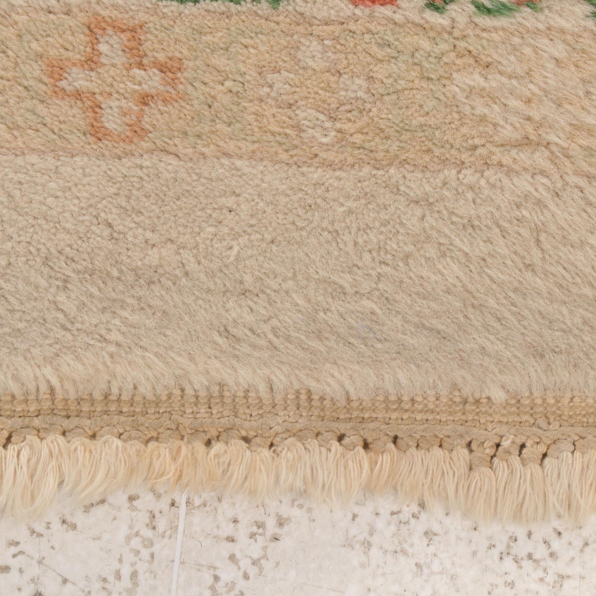 9'1 x 12'2 Hand-Knotted Turkish Oushak Room Sized Rig