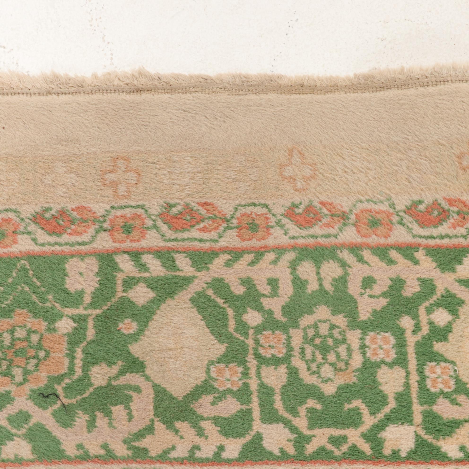 9'1 x 12'2 Hand-Knotted Turkish Oushak Room Sized Rig