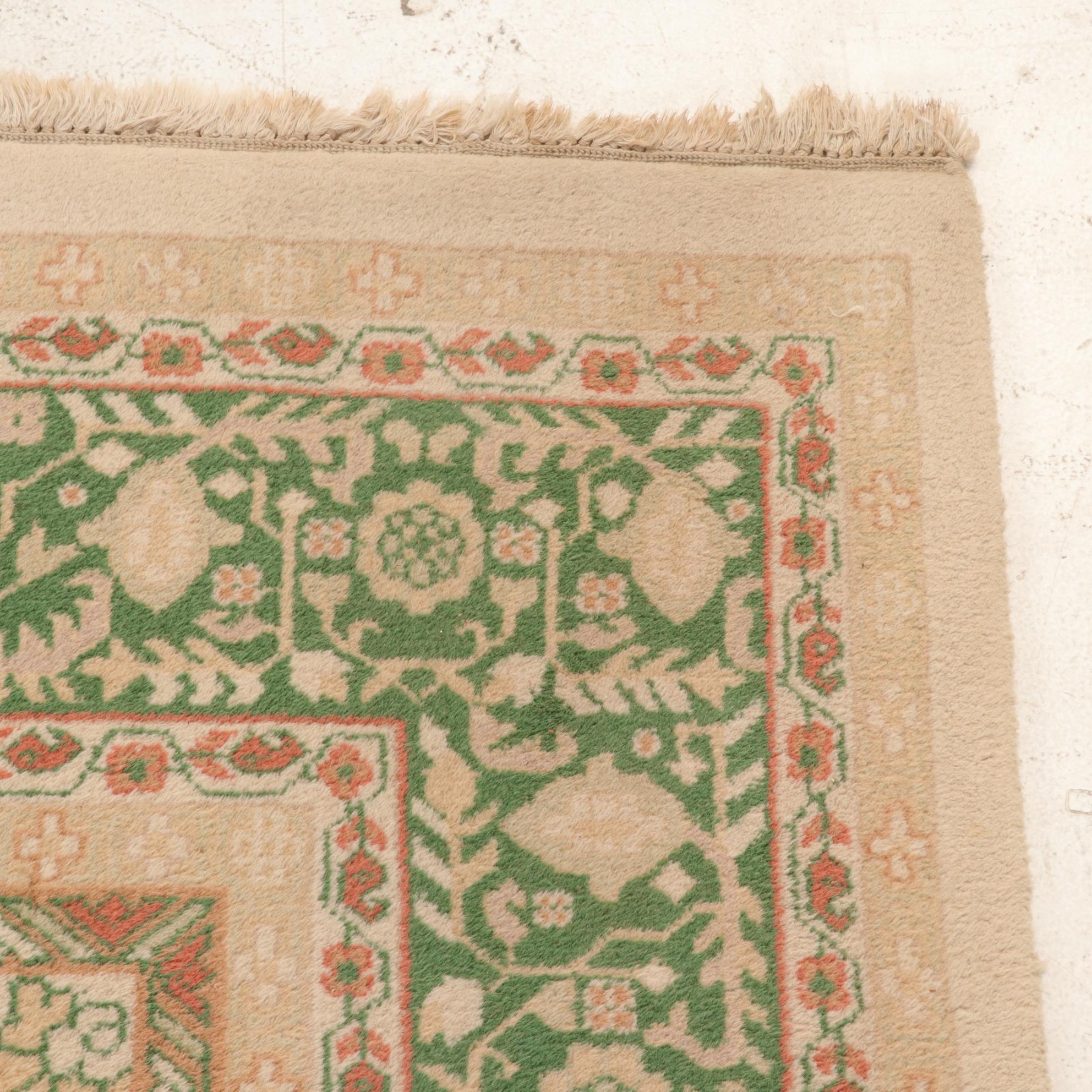 9'1 x 12'2 Hand-Knotted Turkish Oushak Room Sized Rig