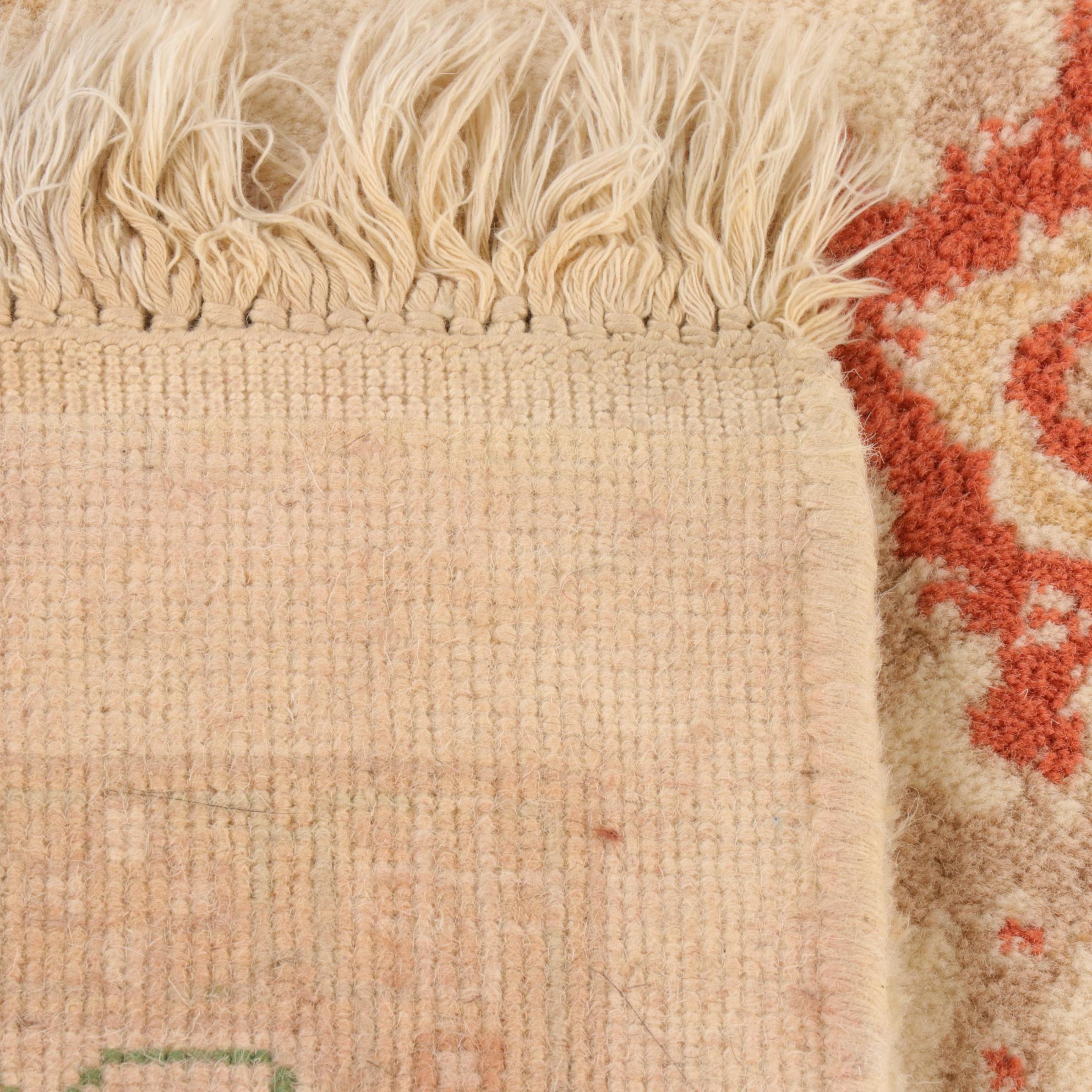 9'1 x 12'2 Hand-Knotted Turkish Oushak Room Sized Rig