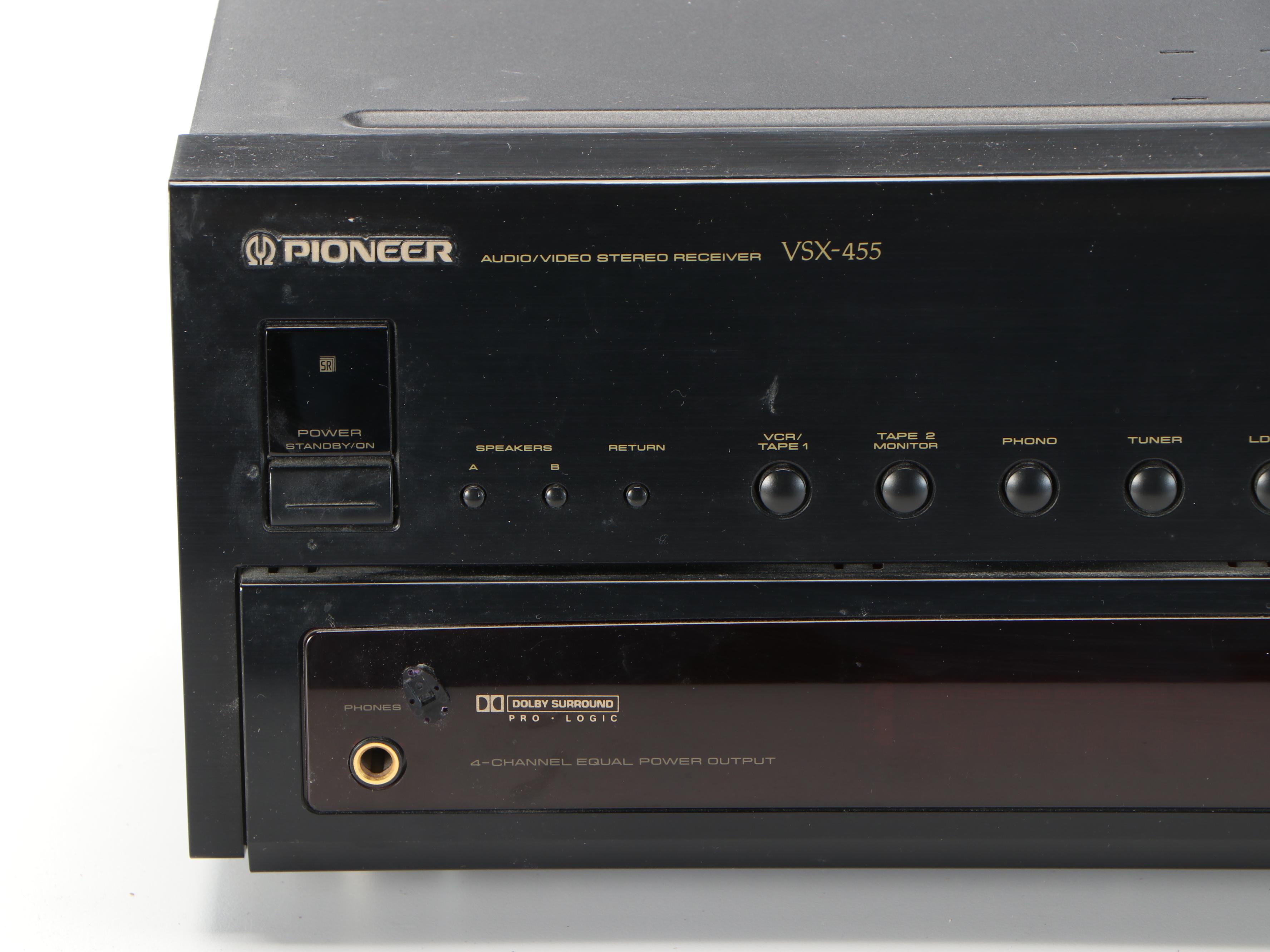 Pioneer DV-45A DVD Player and VSX-455 Receiver