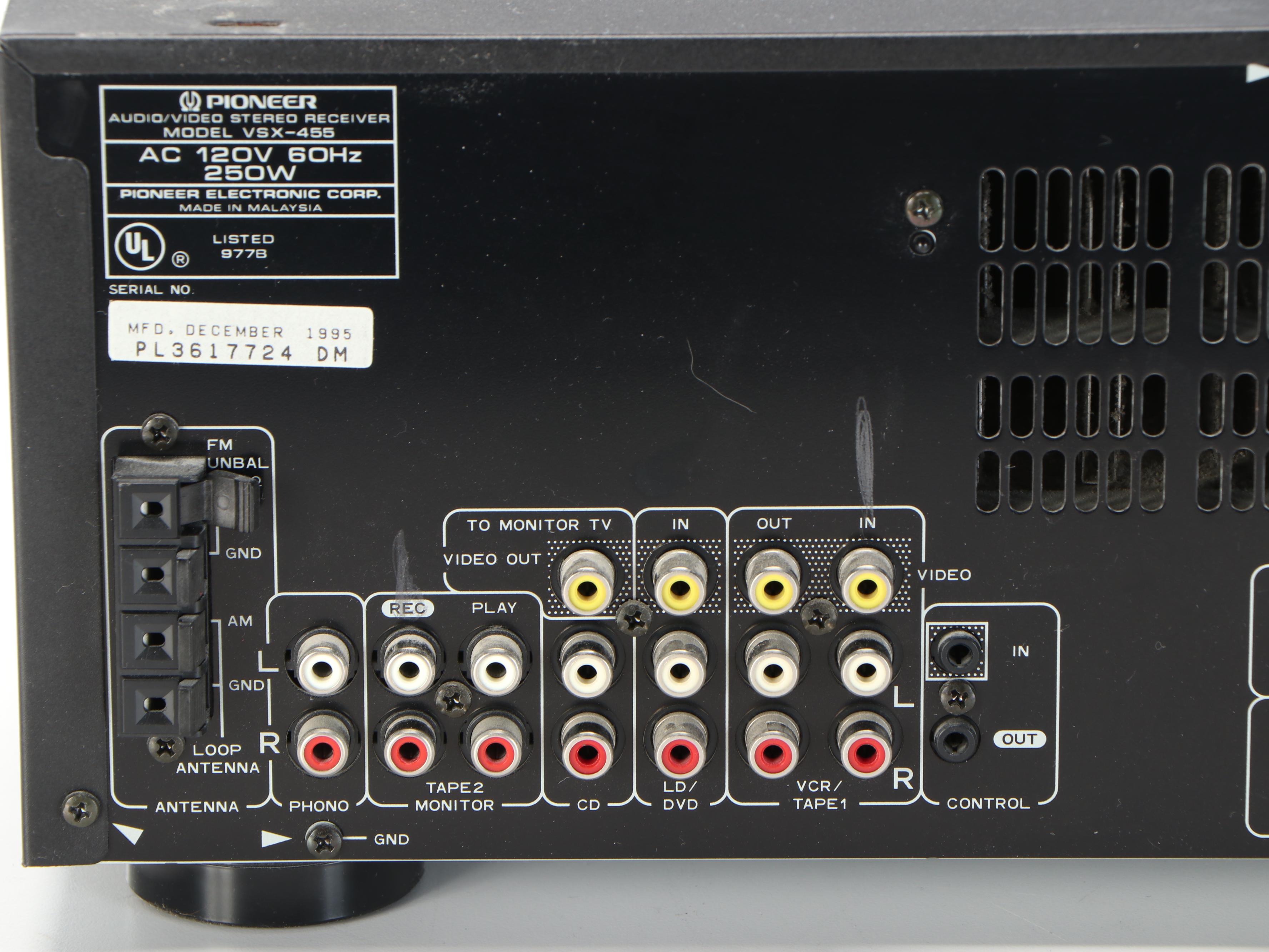 Pioneer DV-45A DVD Player and VSX-455 Receiver