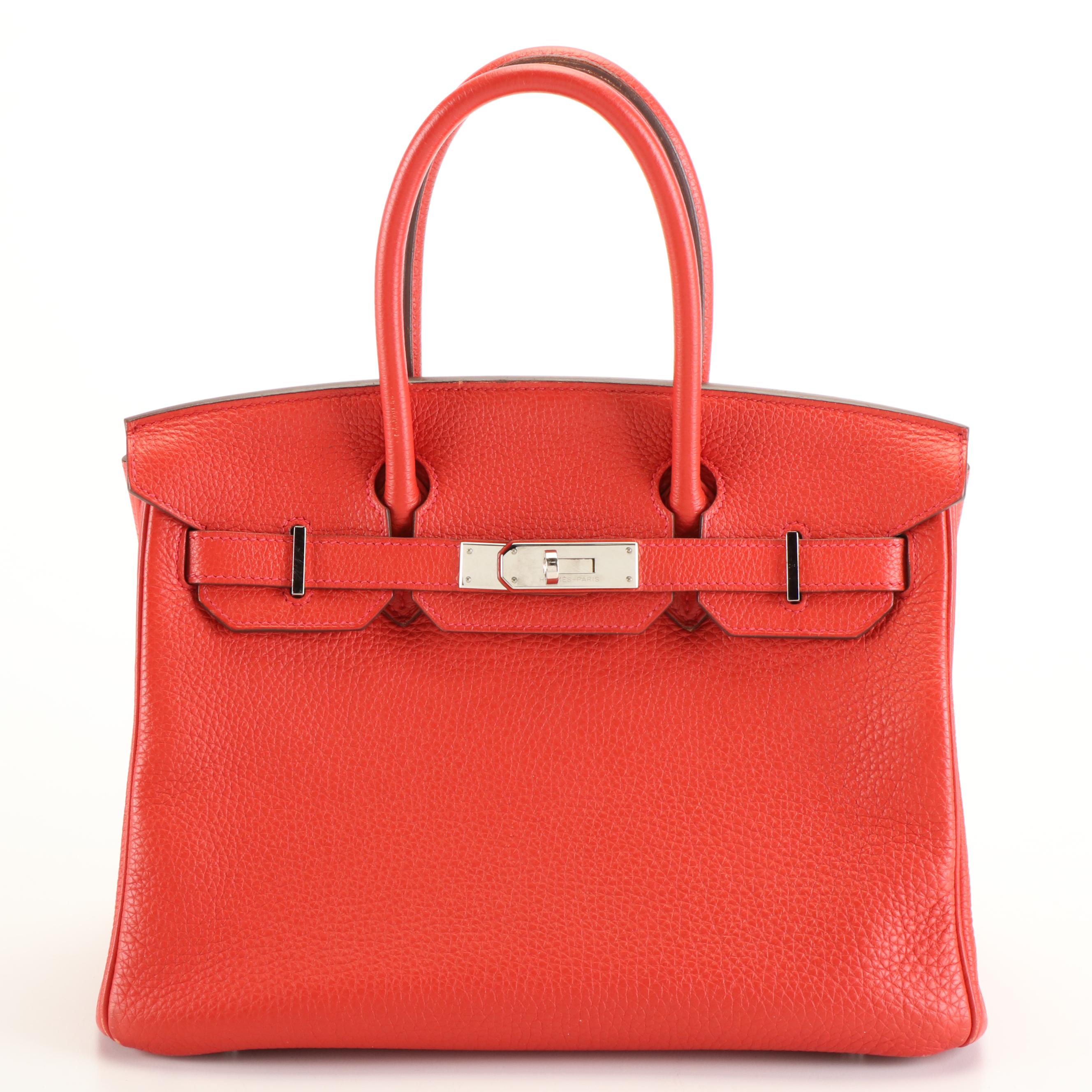 Hermès Birkin 30 in Rose Jaipur Clemence Leather and Palladium Hardware