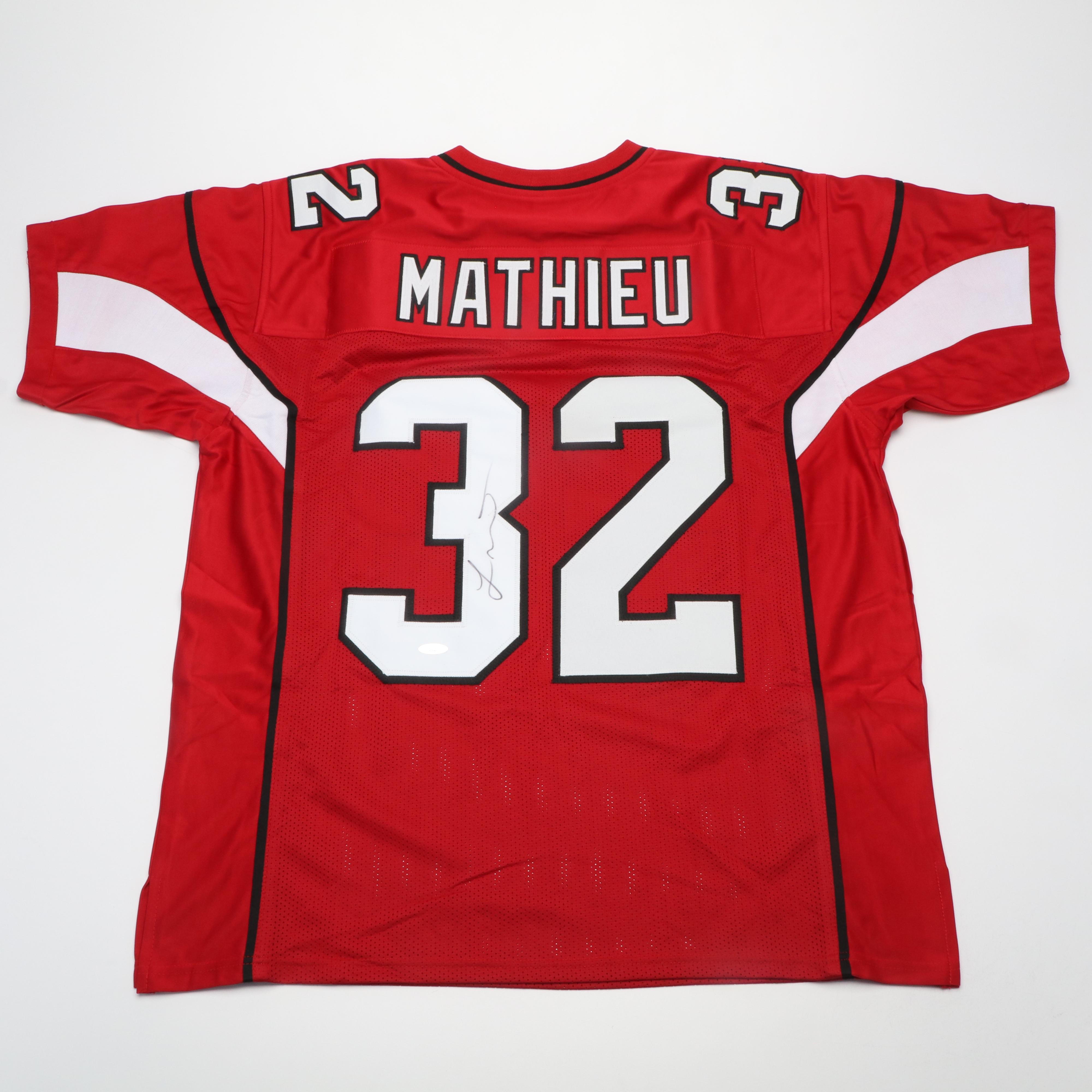 Tyrann Mathieu Signed Arizona Cardinals Football Jersey, Tri-Star