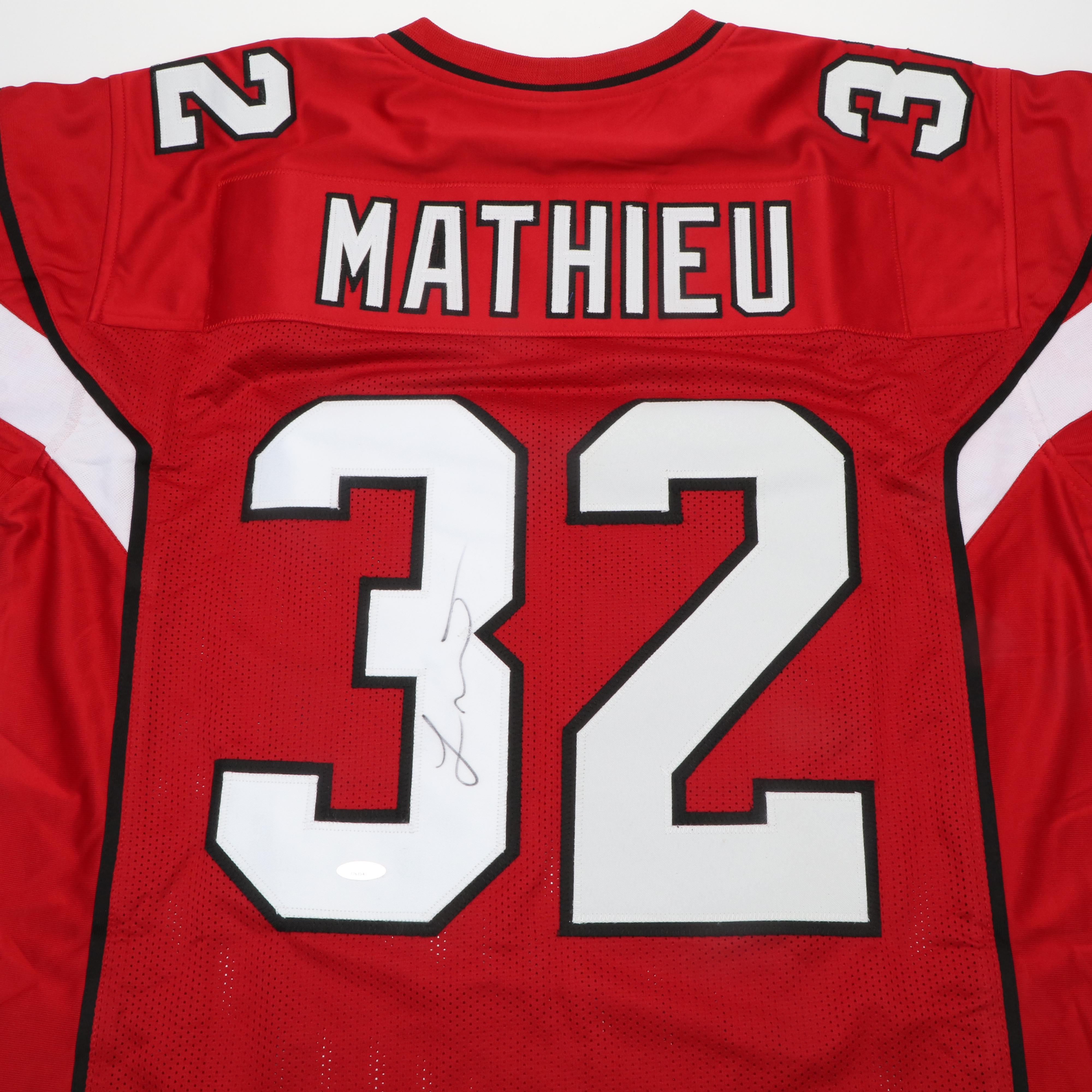 Tyrann Mathieu Signed Arizona Cardinals Football Jersey, Tri-Star