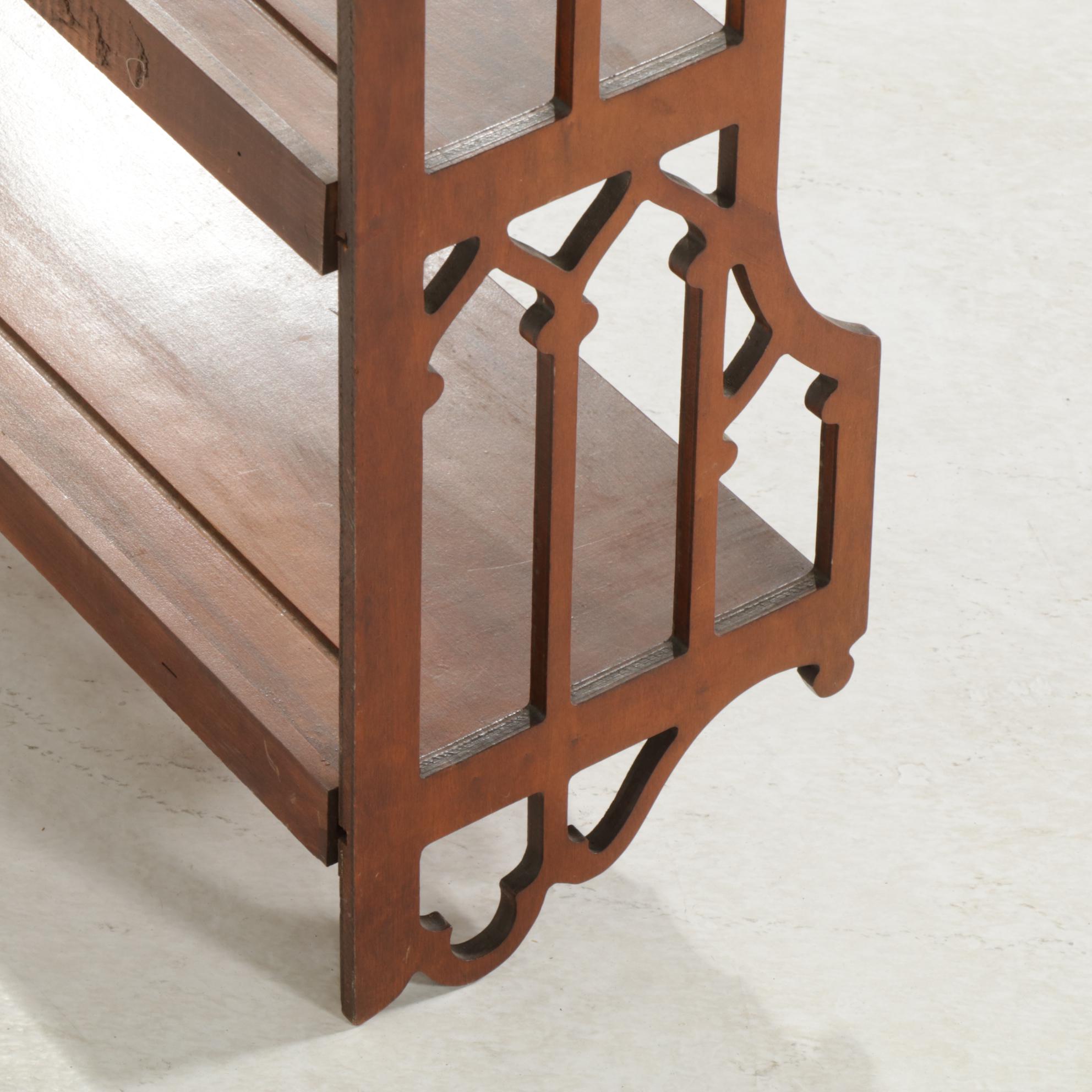 Gothic Revival Hanging Wall Shelves