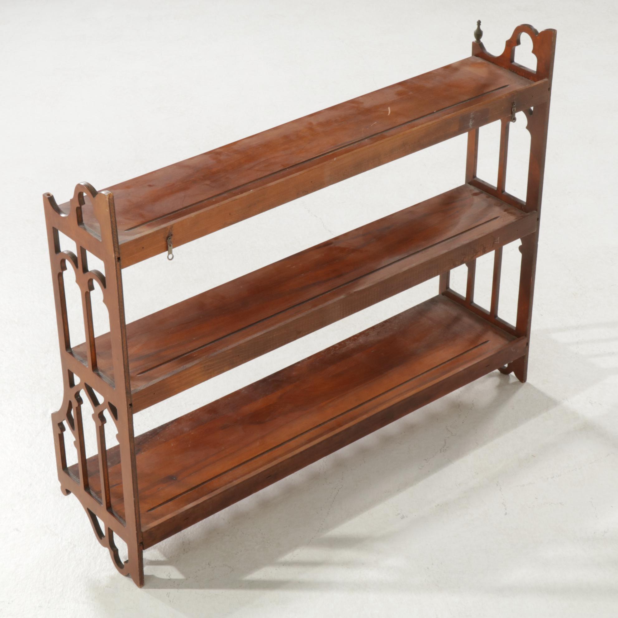 Gothic Revival Hanging Wall Shelves