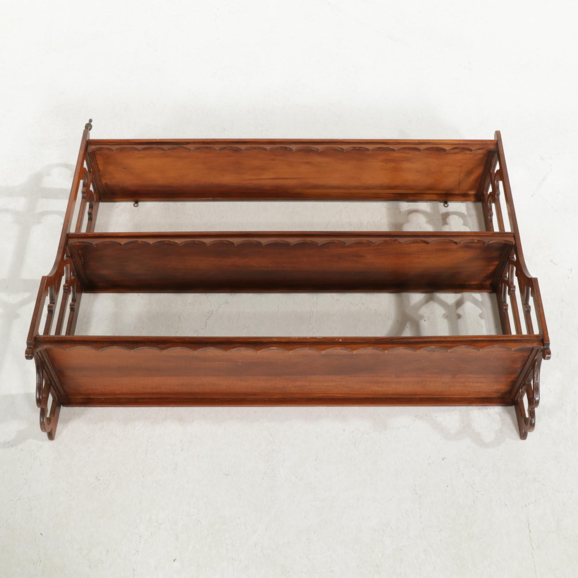 Gothic Revival Hanging Wall Shelves