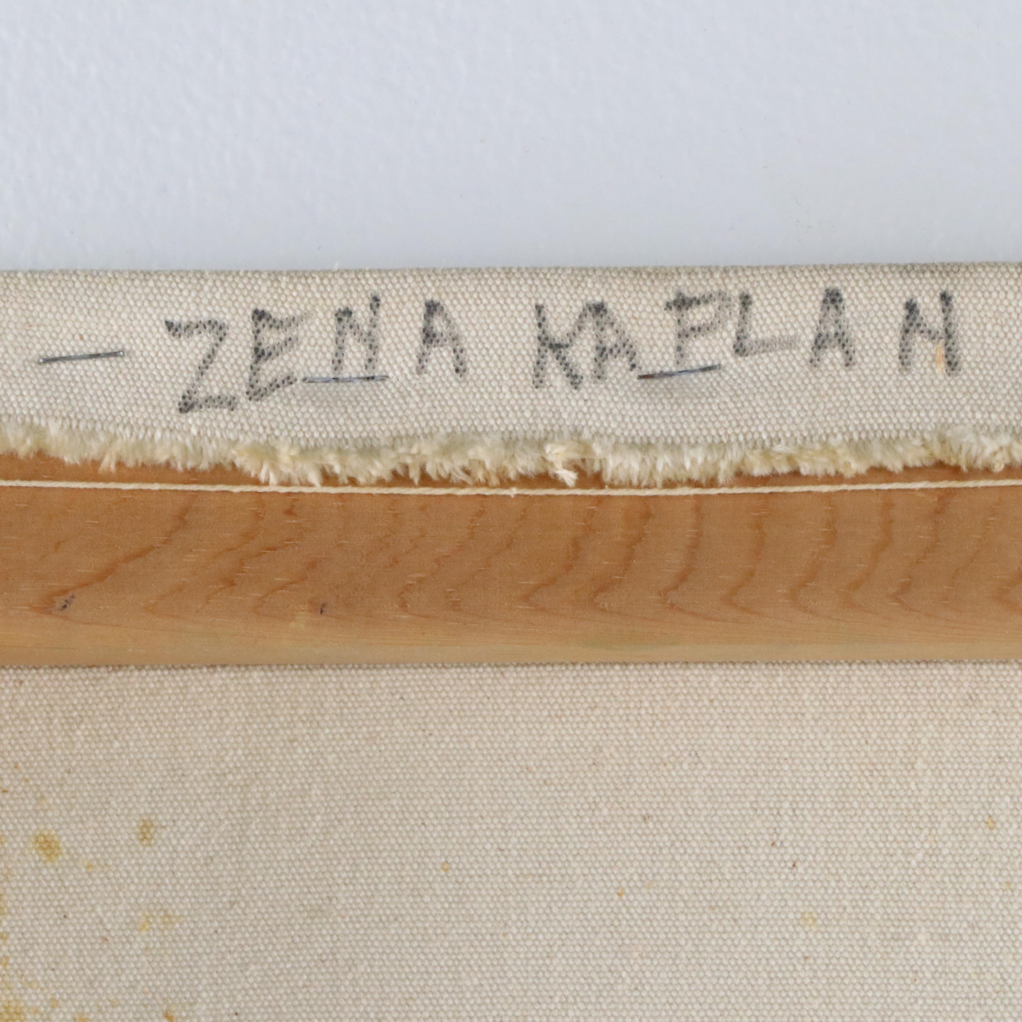 Zena Kaplan Large-Scale Abstract Cactus Acrylic Painting