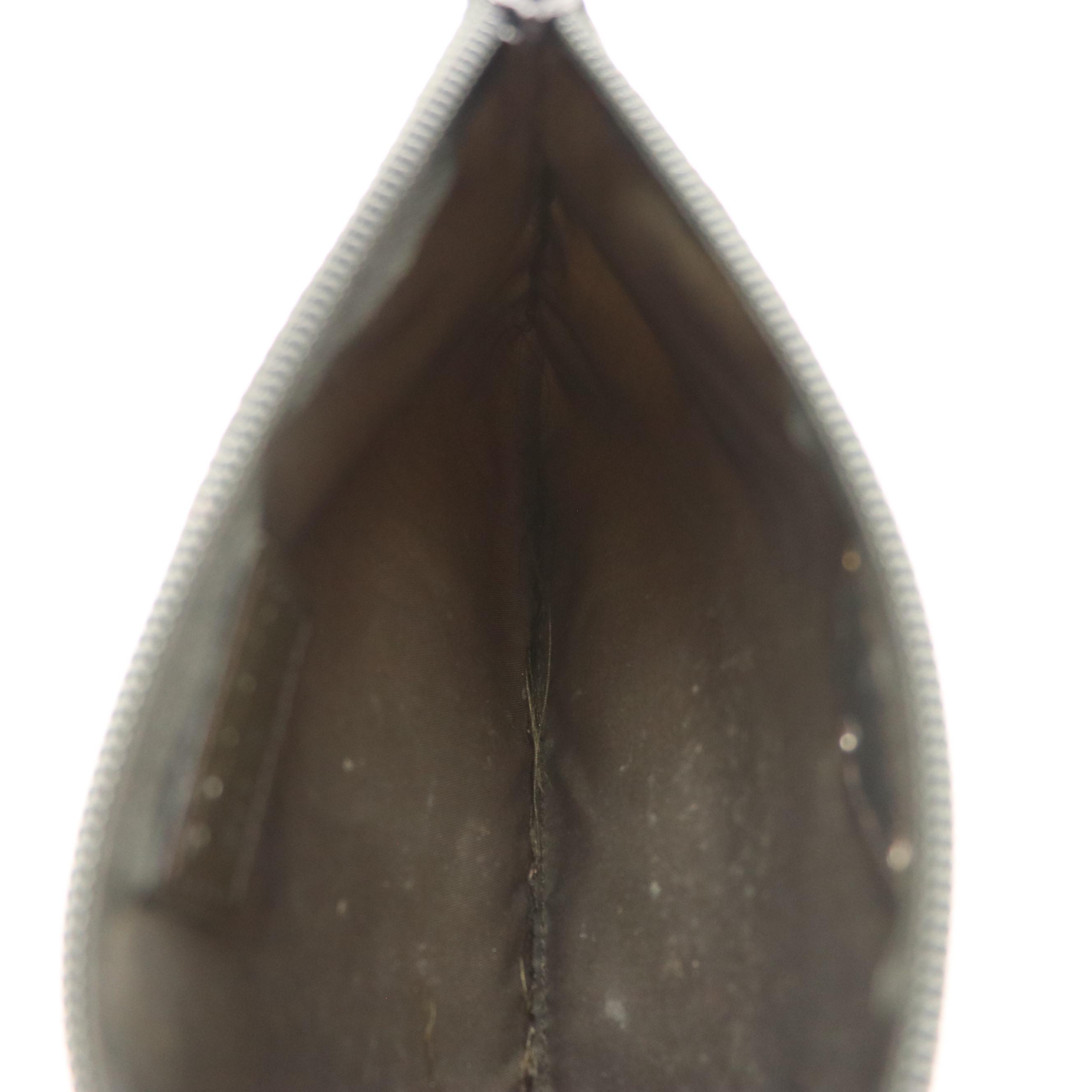 Prada Zip Pouch in Dark Green Tessuto Nylon