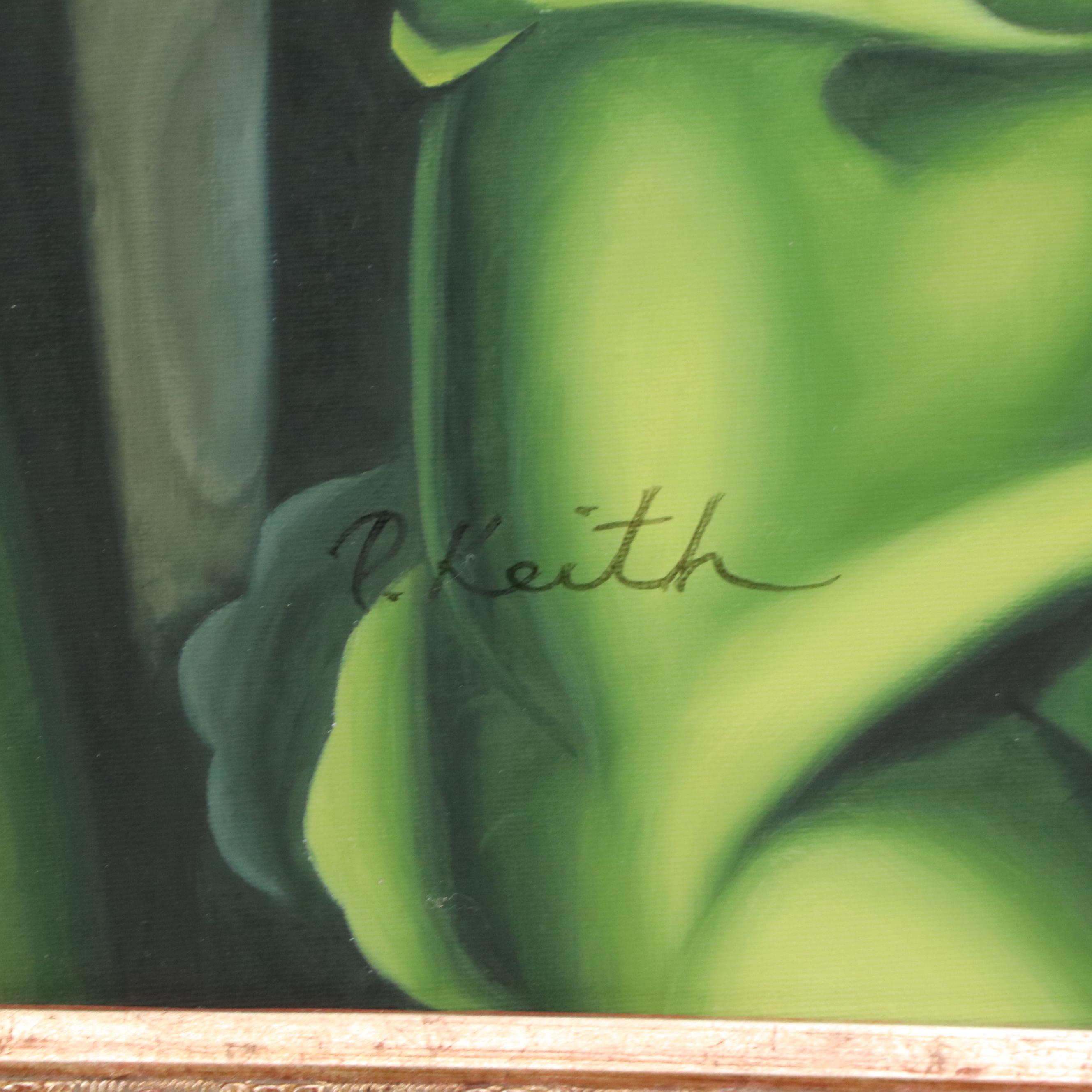 Oil Painting After Tamara de Lempicka "Young Girl in Green Dress"