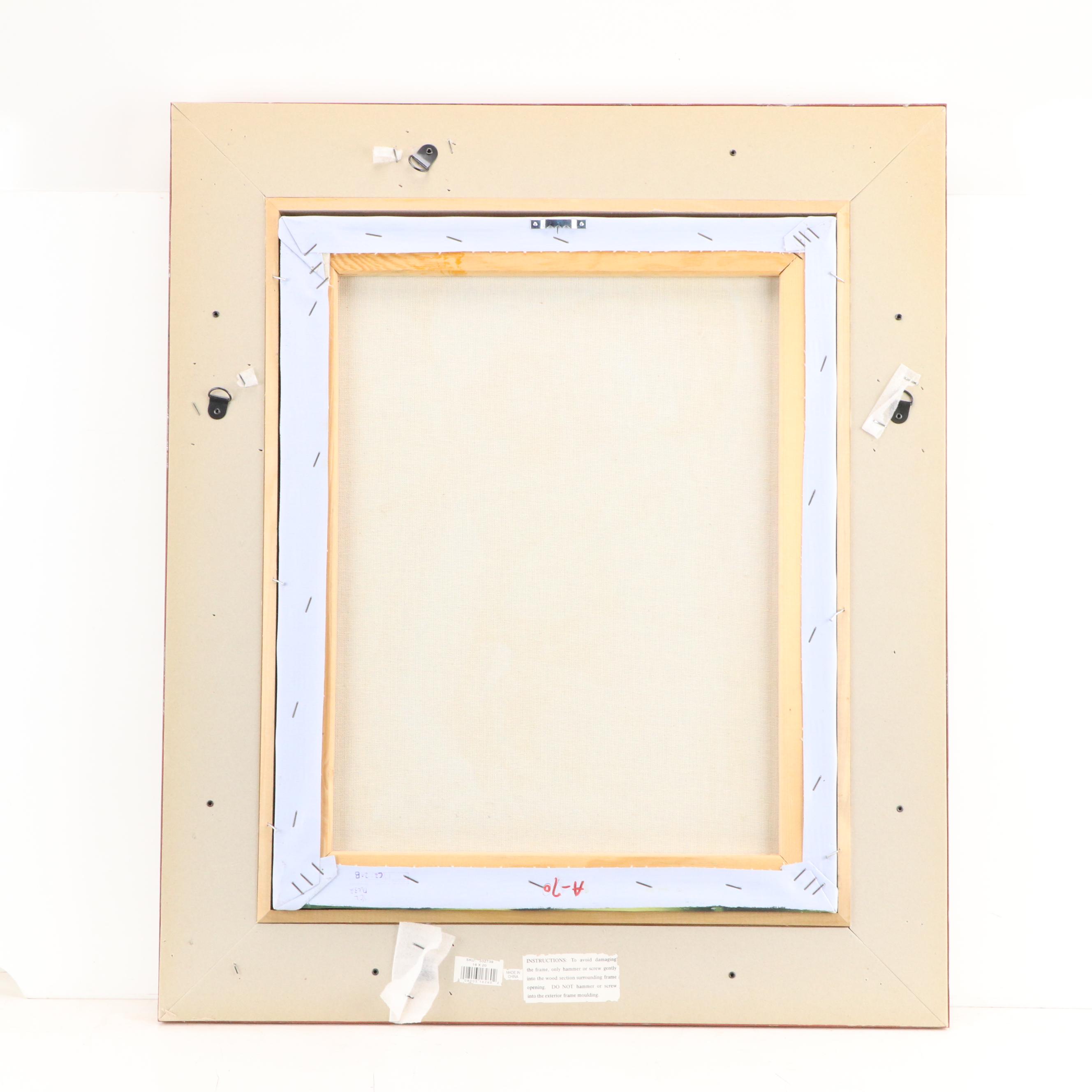 Oil Painting After Tamara de Lempicka "Young Girl in Green Dress"