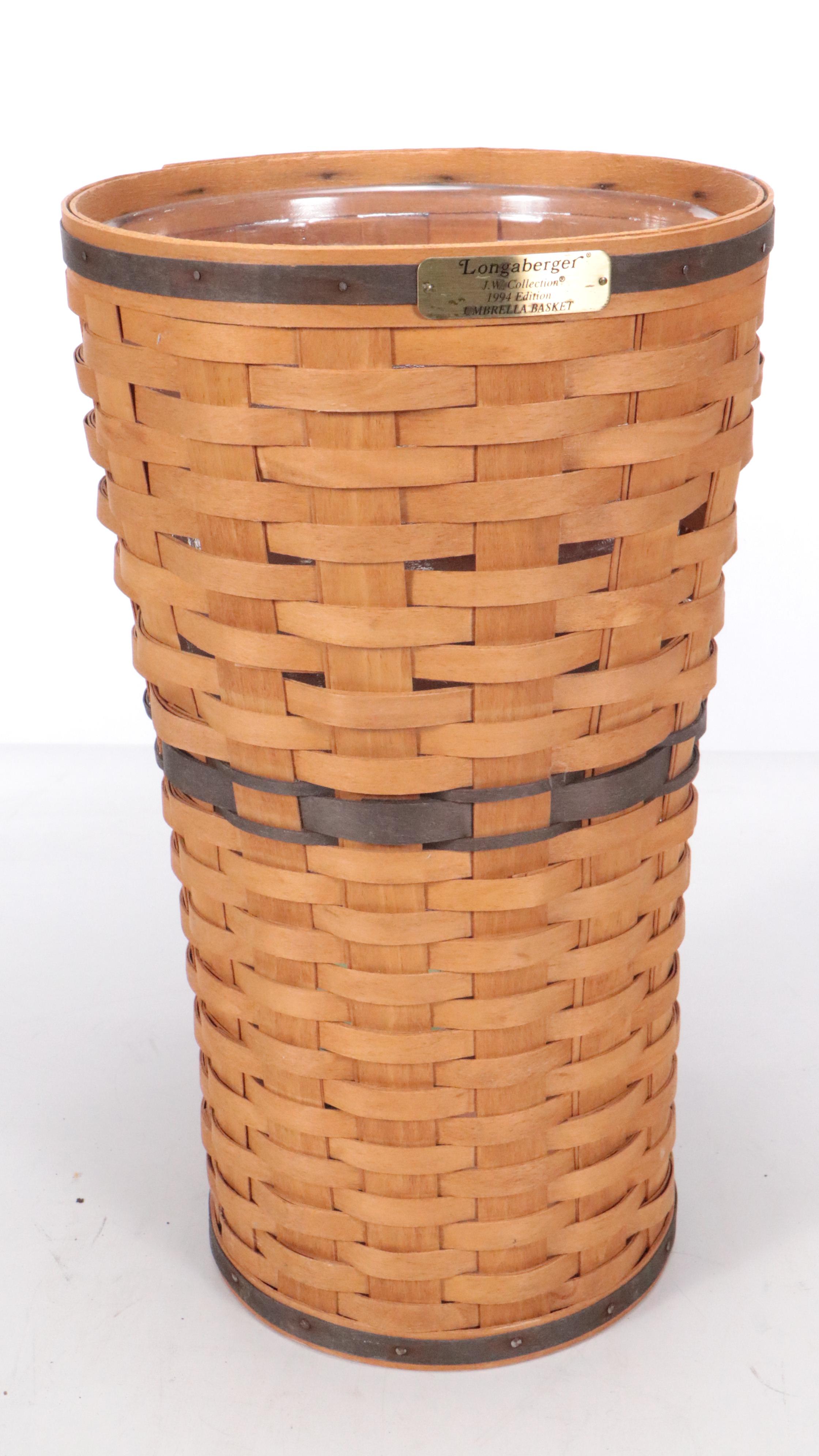 Longaberger and Royce Craft Woven Wooden Baskets, Late 20th Century