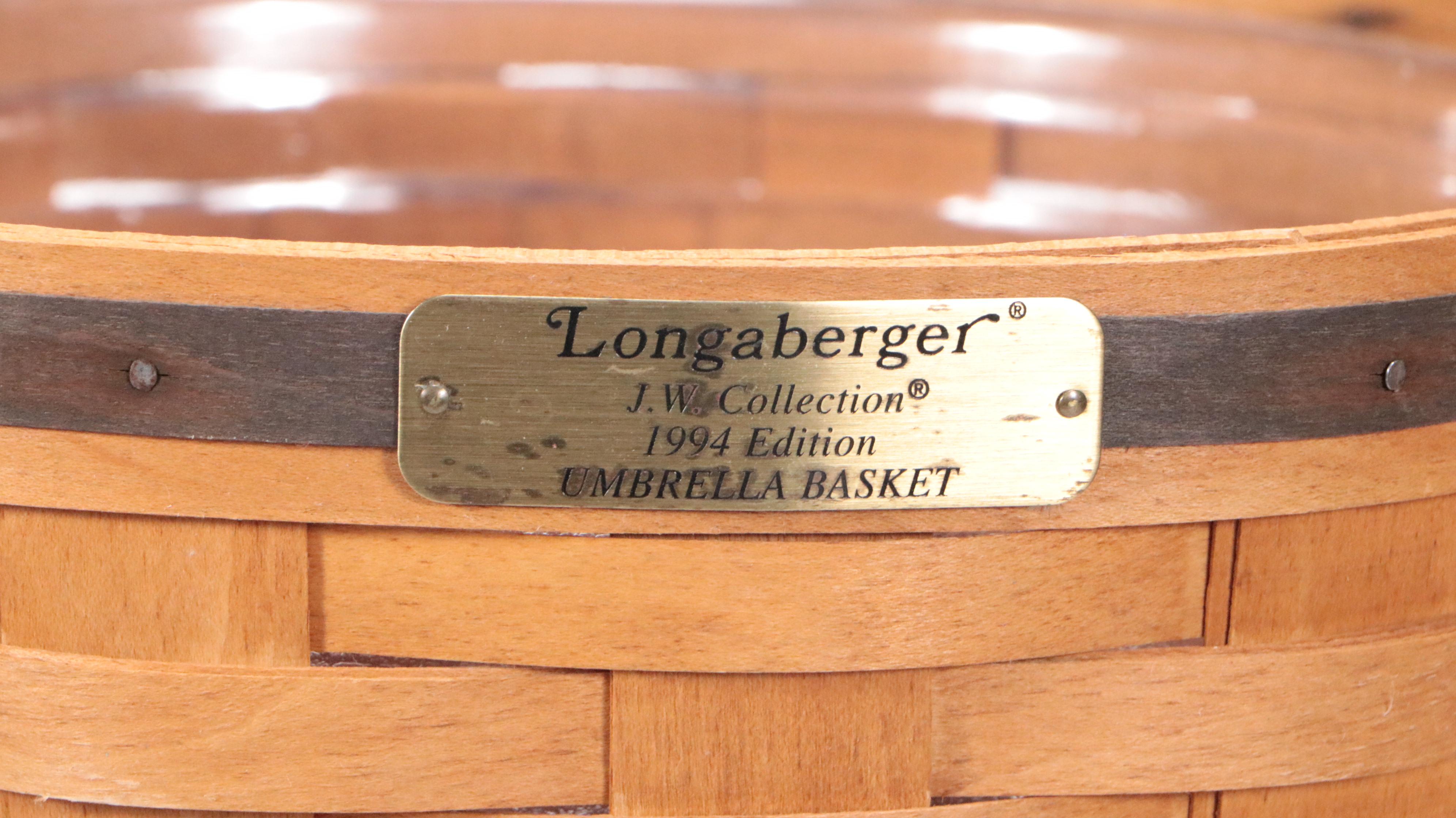 Longaberger and Royce Craft Woven Wooden Baskets, Late 20th Century