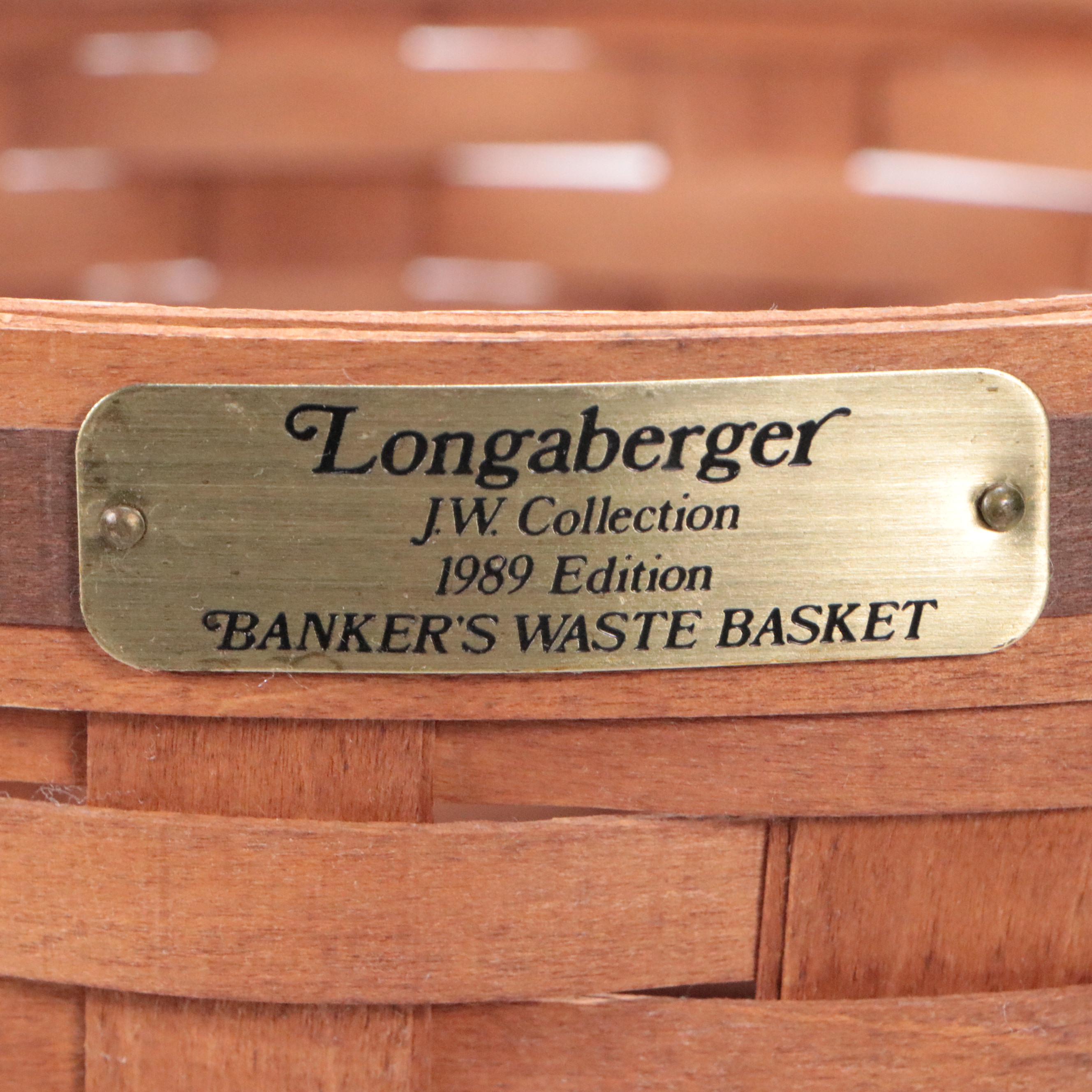 Longaberger and Royce Craft Woven Wooden Baskets, Late 20th Century