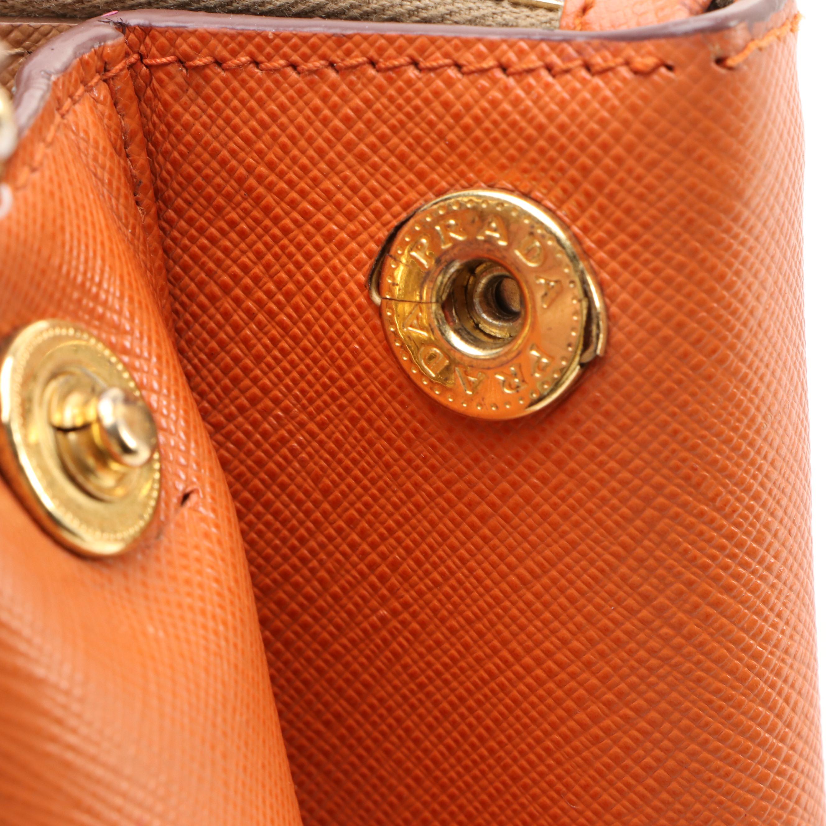 Prada 2Way Galleria Tote in Bicolor Saffiano Leather