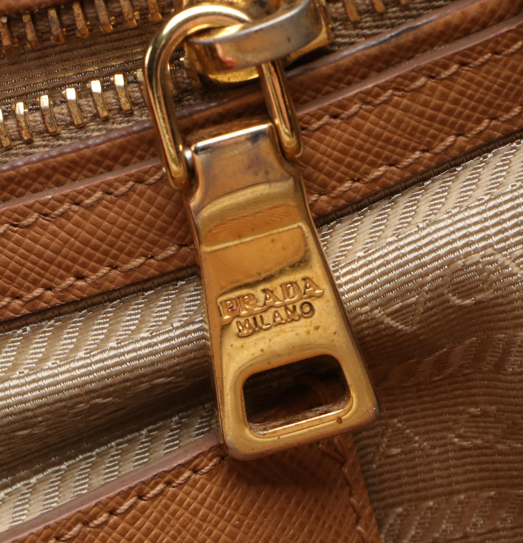 Prada 2Way Galleria Tote in Bicolor Saffiano Leather