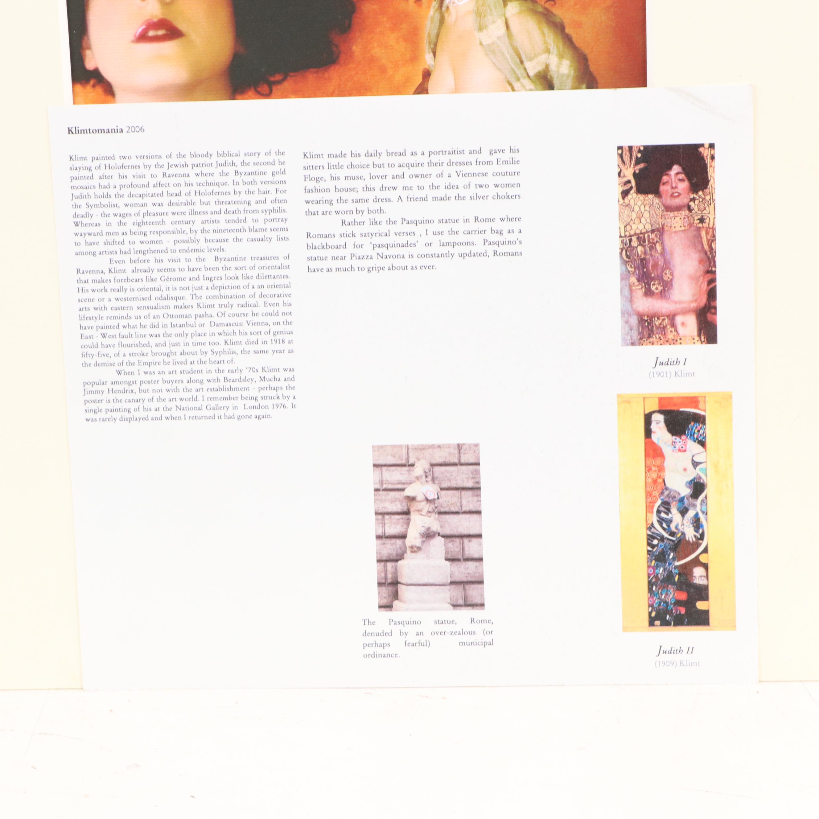 Patrick Richmond Nicholas Giclée "Klimtomania"