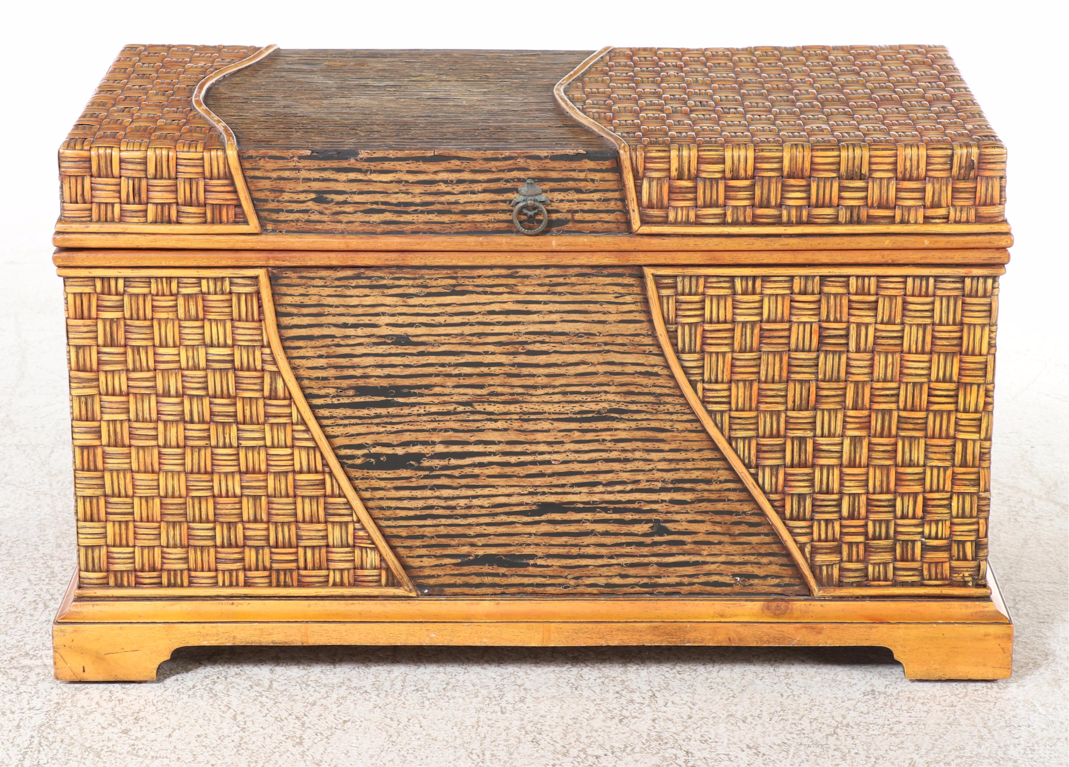 Philippine Rattan Lift-Lid Chest