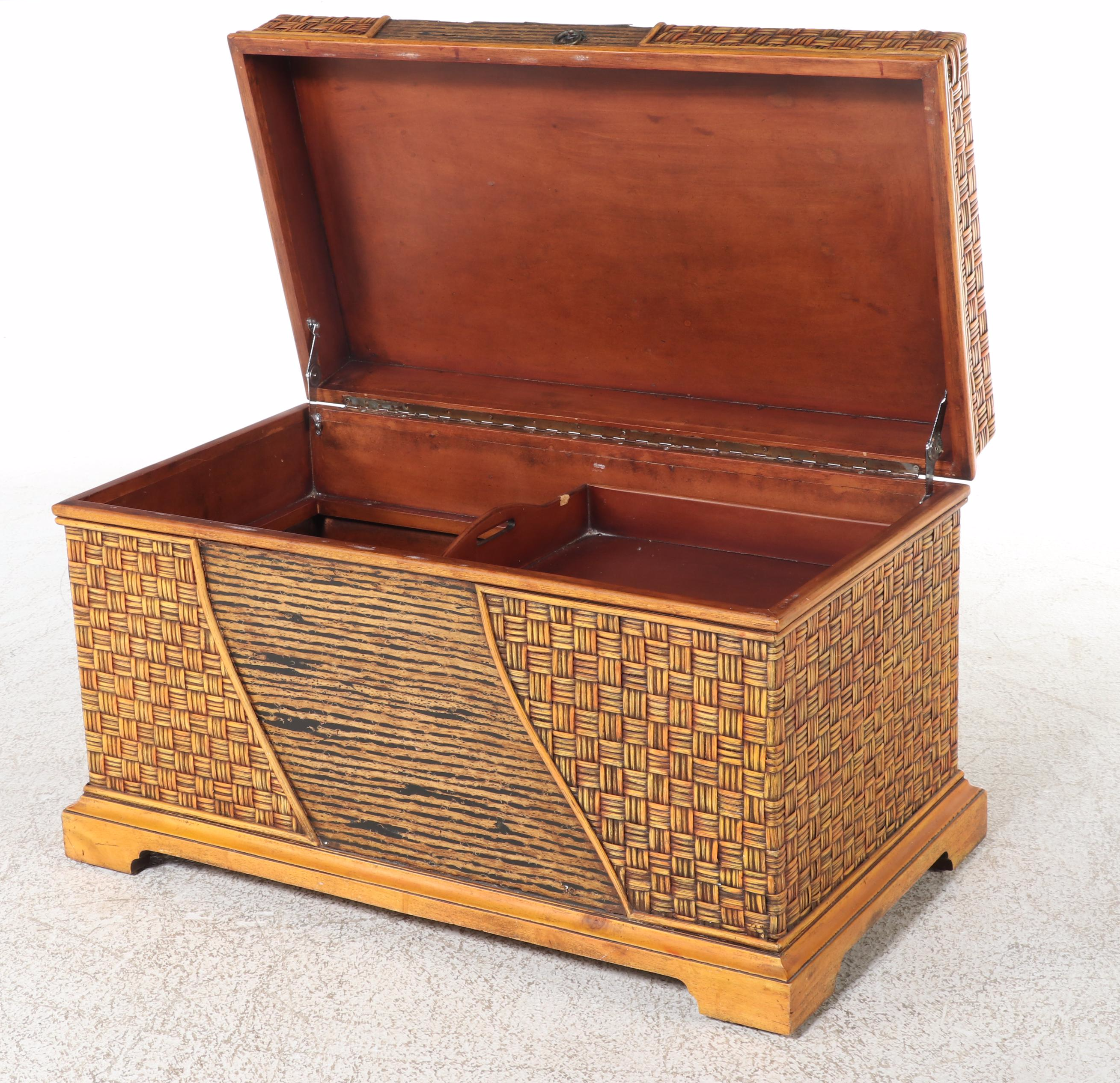 Philippine Rattan Lift-Lid Chest