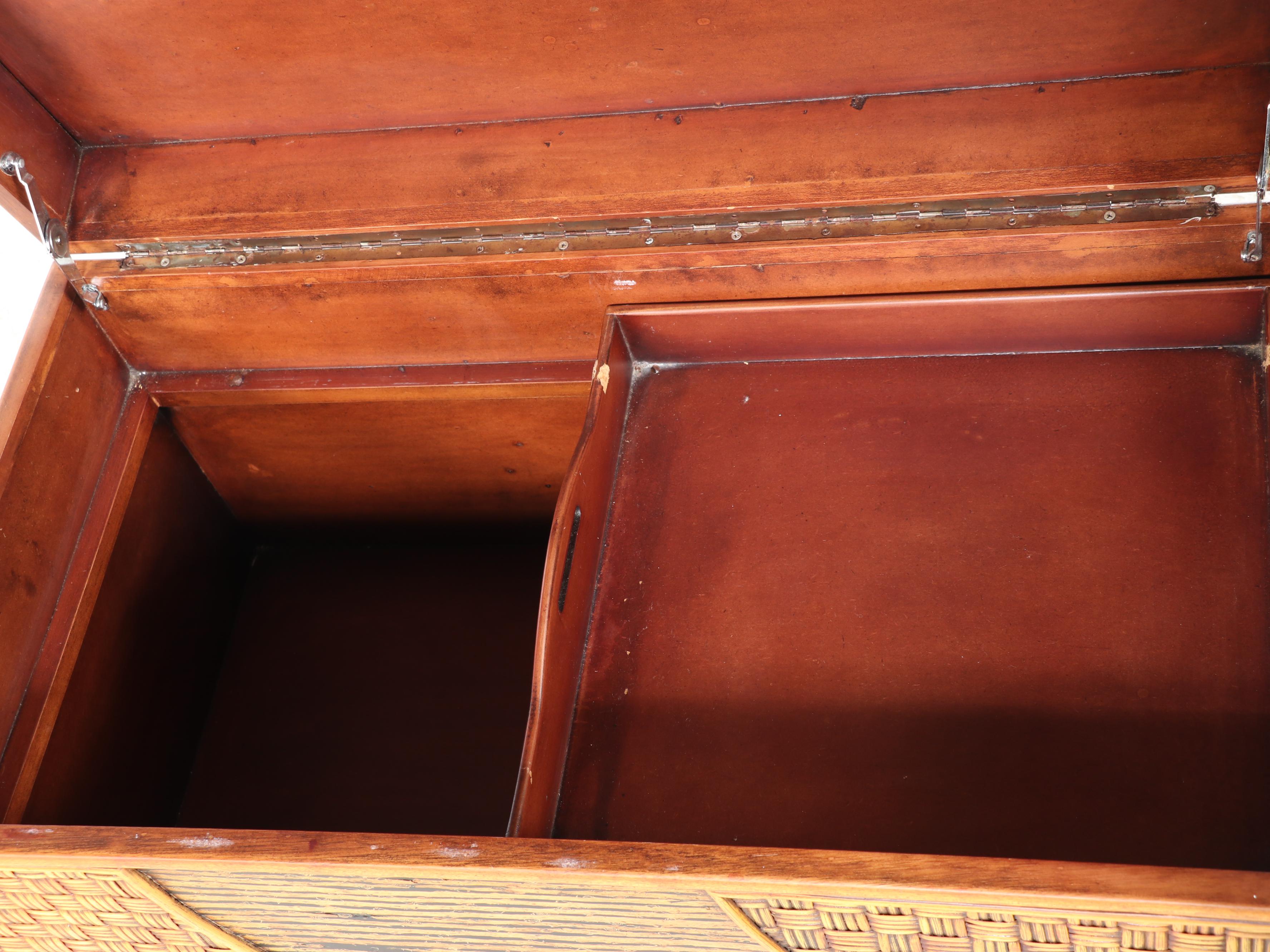 Philippine Rattan Lift-Lid Chest