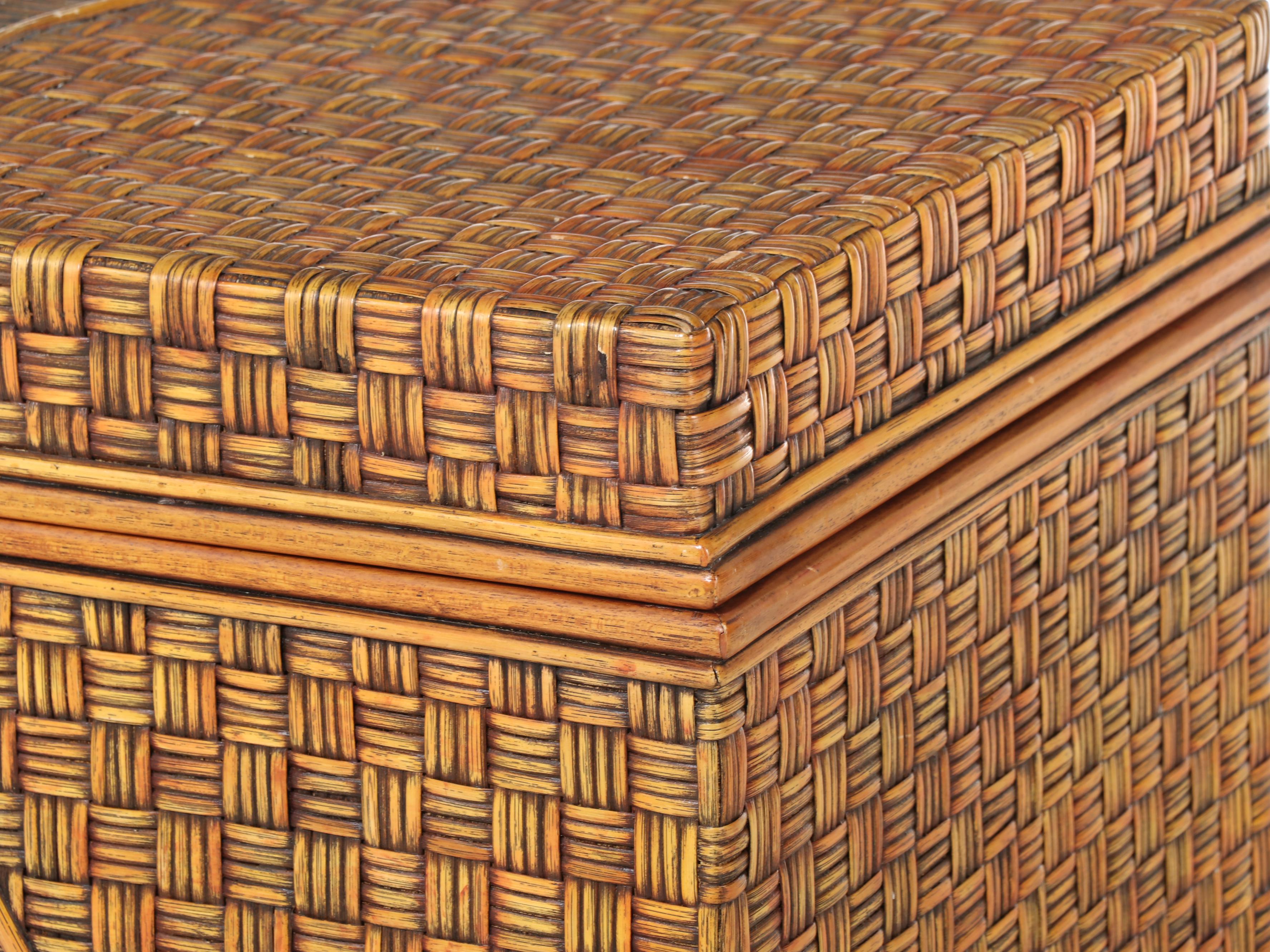 Philippine Rattan Lift-Lid Chest