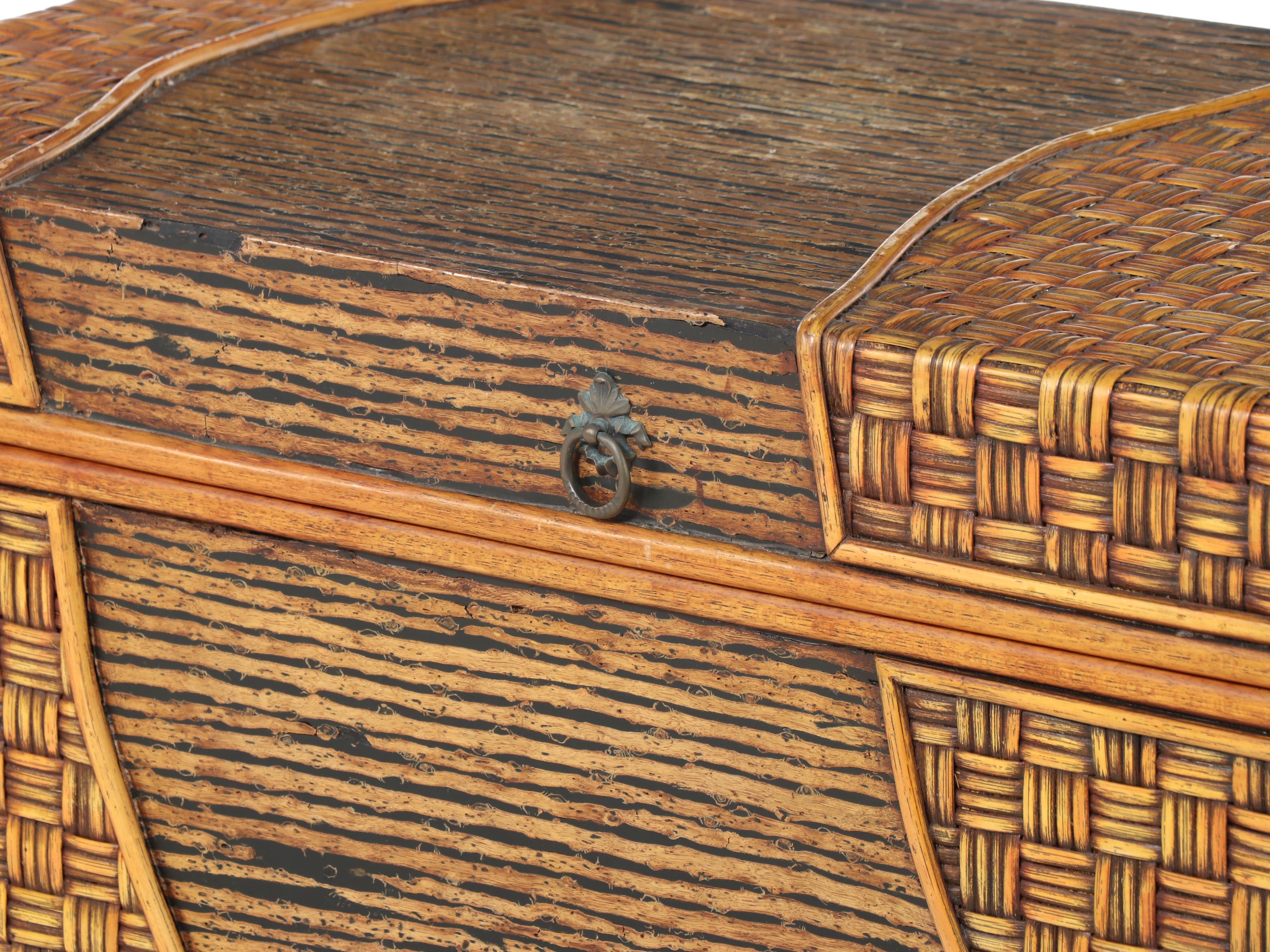Philippine Rattan Lift-Lid Chest