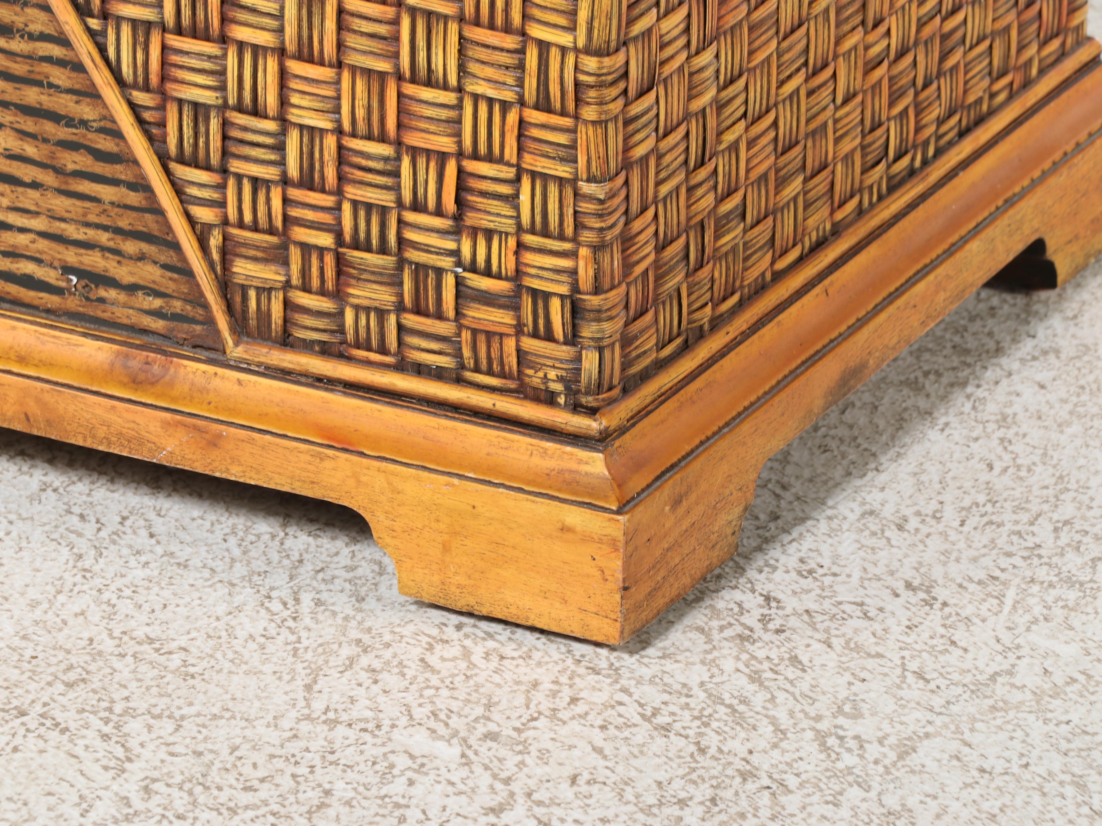 Philippine Rattan Lift-Lid Chest