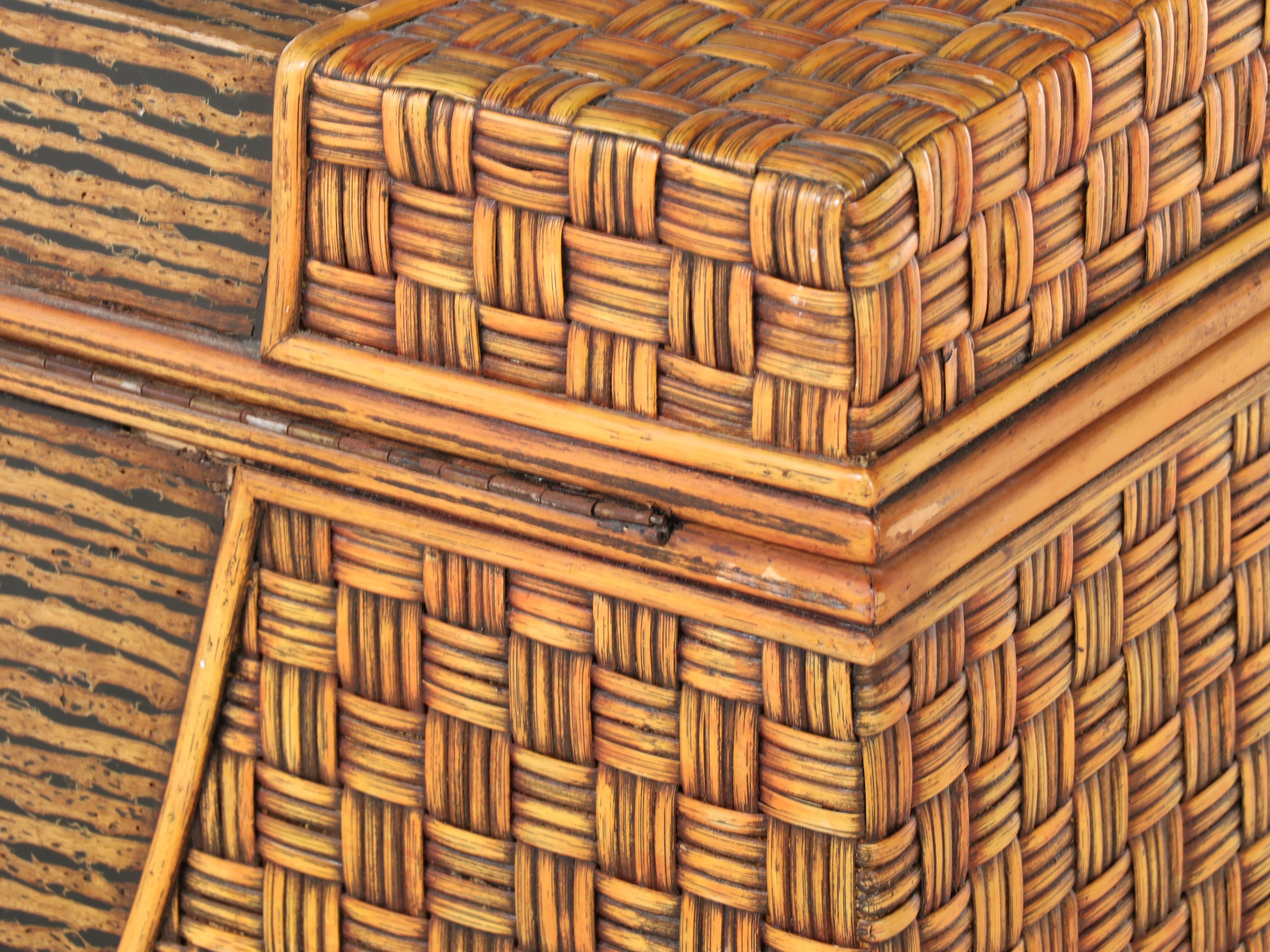 Philippine Rattan Lift-Lid Chest