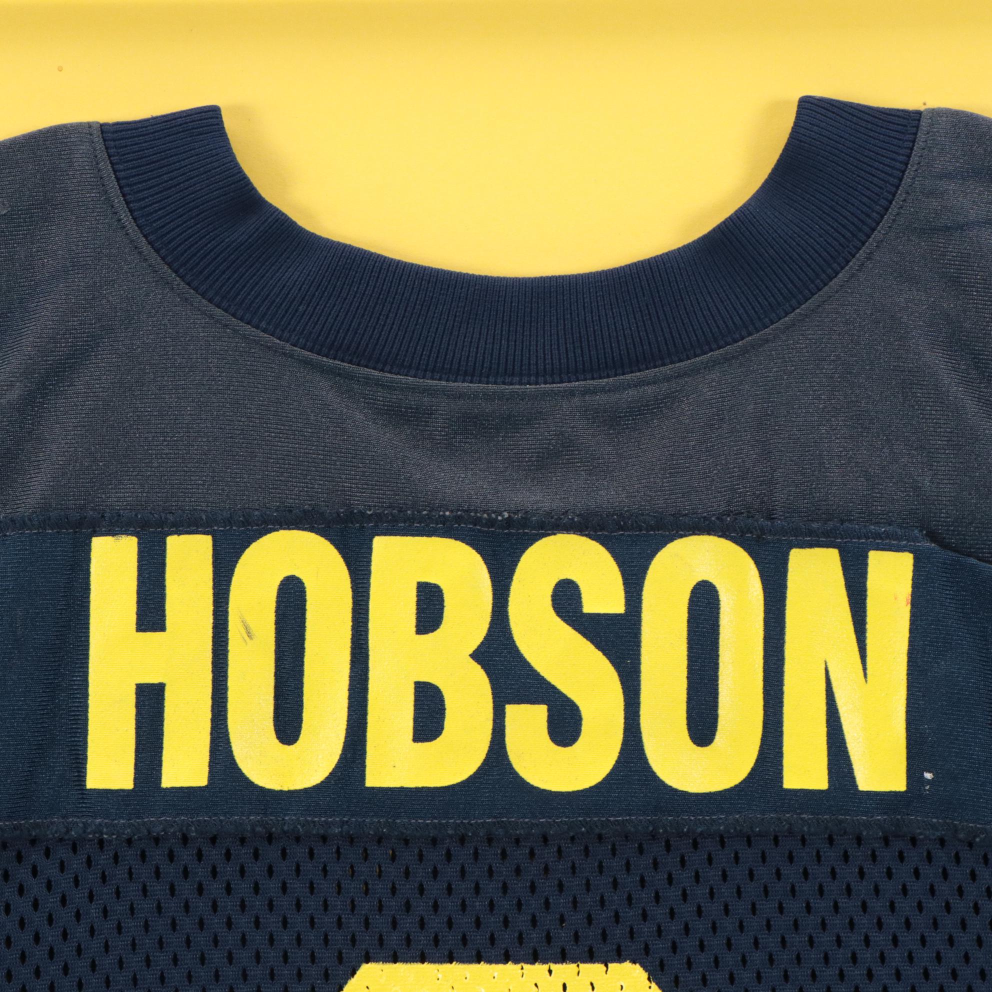 Victor Hobson Game Worn and Signed Outback Bowl University of Michigan Jersey